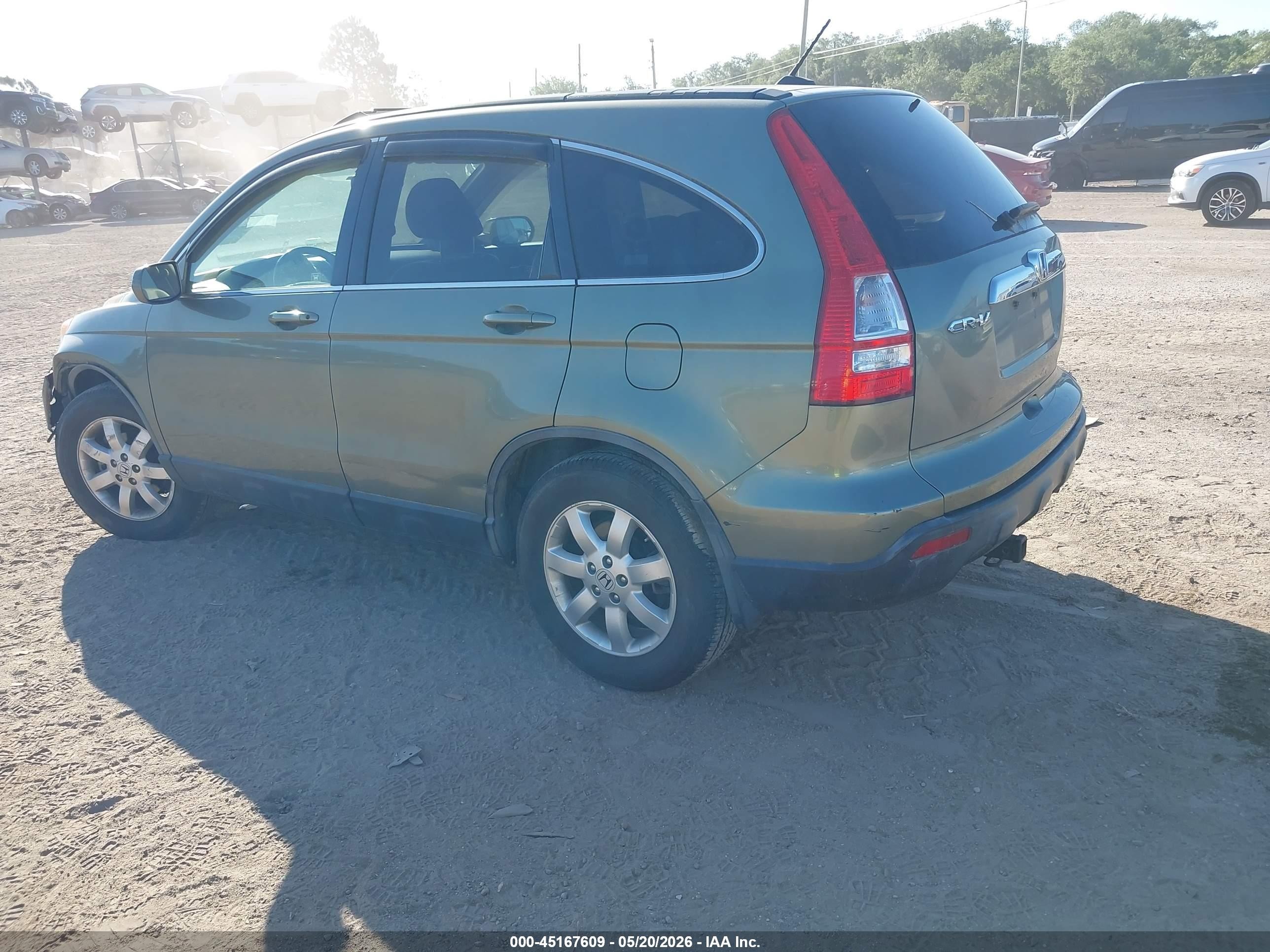2007 Honda Cr-v Ex-l Зеленый vin: JHLRE38747C075064