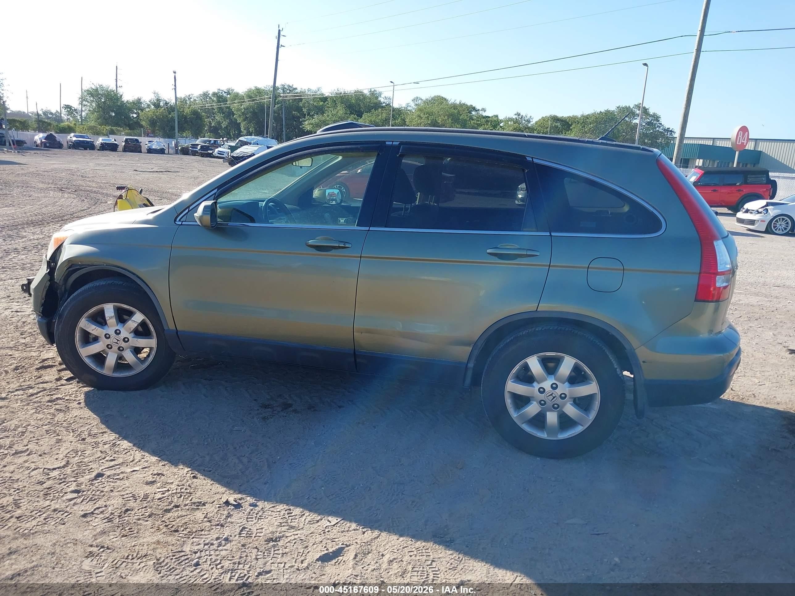 2007 Honda Cr-v Ex-l Зеленый vin: JHLRE38747C075064