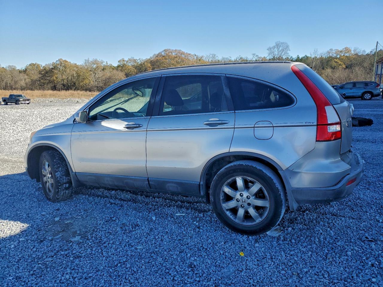 2007 Honda Cr-v Exl Silver vin: JHLRE38747C077901