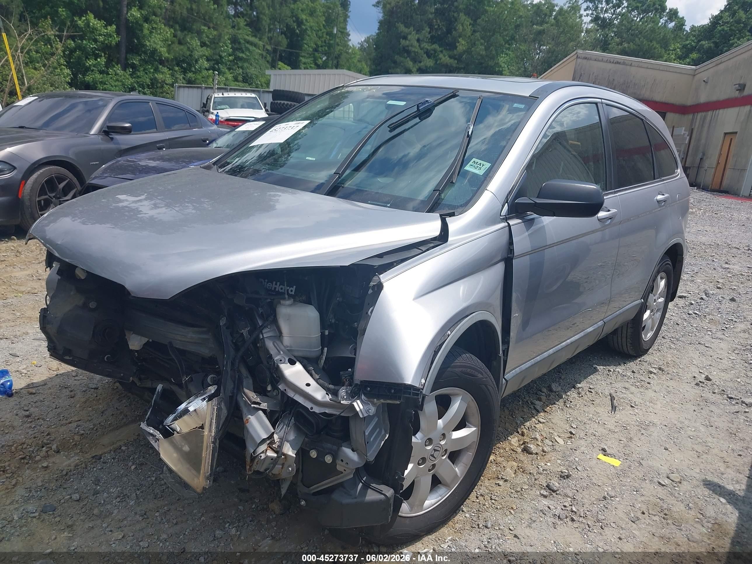 2007 Honda Cr-v Ex-l Silver vin: JHLRE38747C083343