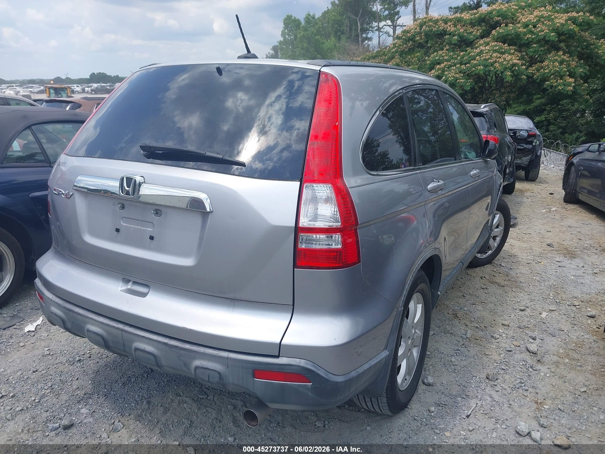 2007 Honda Cr-v Ex-l Silver vin: JHLRE38747C083343