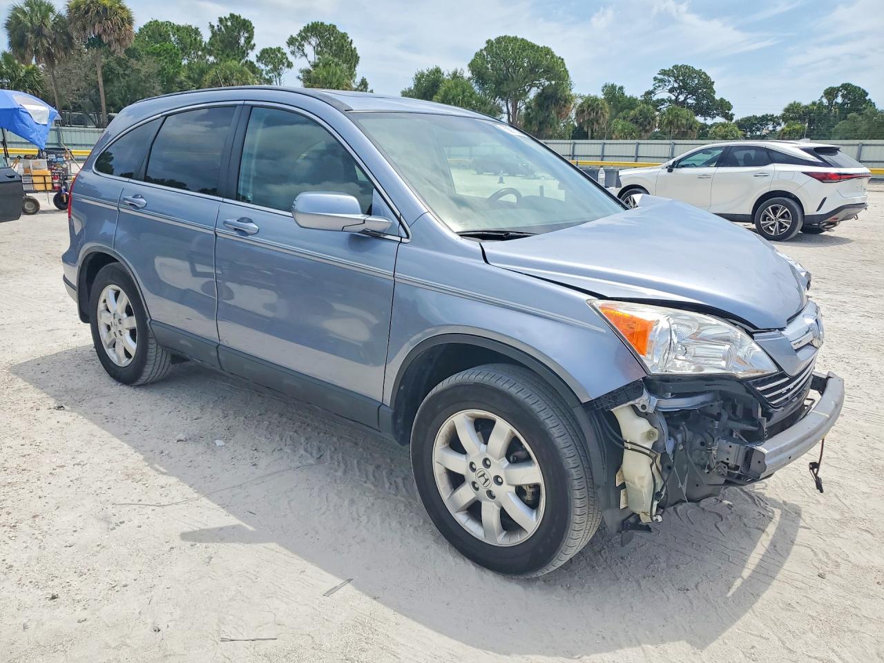 2008 Honda Cr-v Exl Blue vin: JHLRE38748C019823