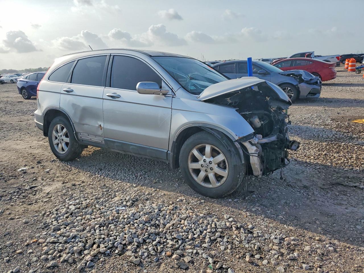 2008 Honda Cr-v Exl Silver vin: JHLRE38748C026223