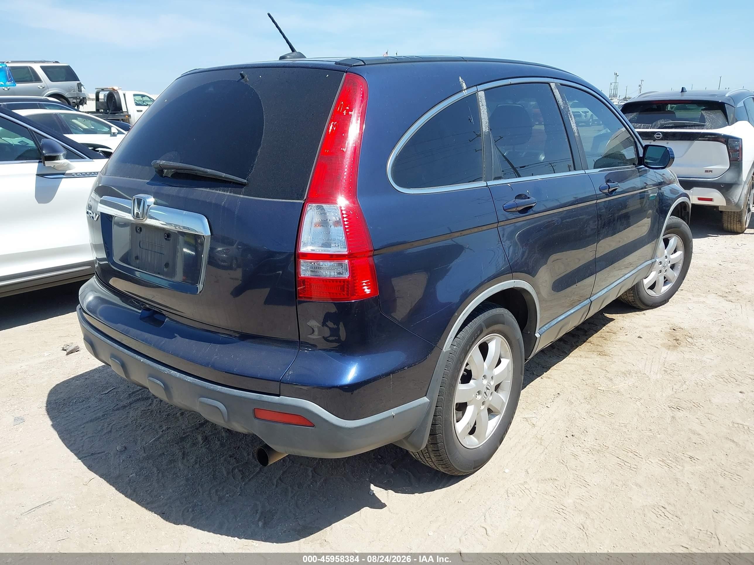 2008 Honda Cr-v Ex-l Blue vin: JHLRE38748C031762