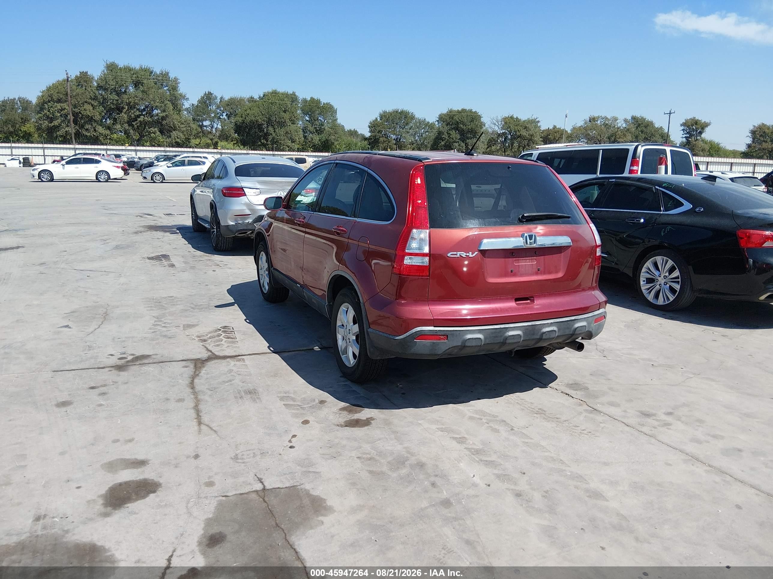 2009 Honda Cr-v Ex-l Maroon vin: JHLRE38749C000206