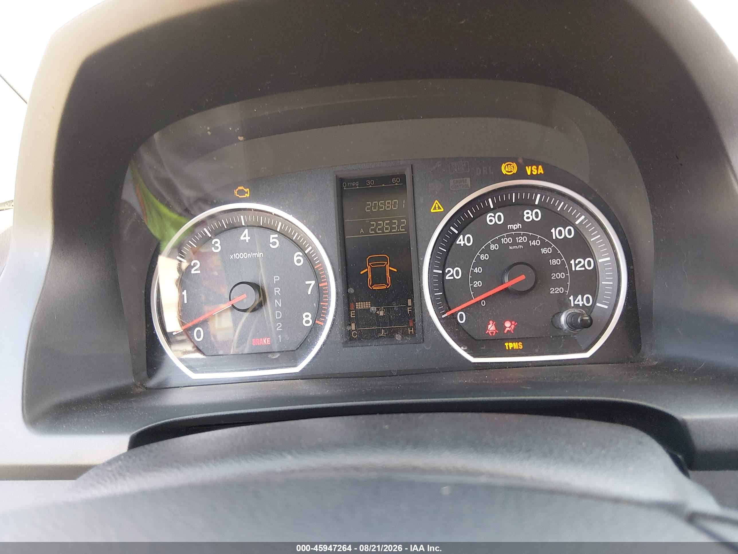 2009 Honda Cr-v Ex-l Maroon vin: JHLRE38749C000206