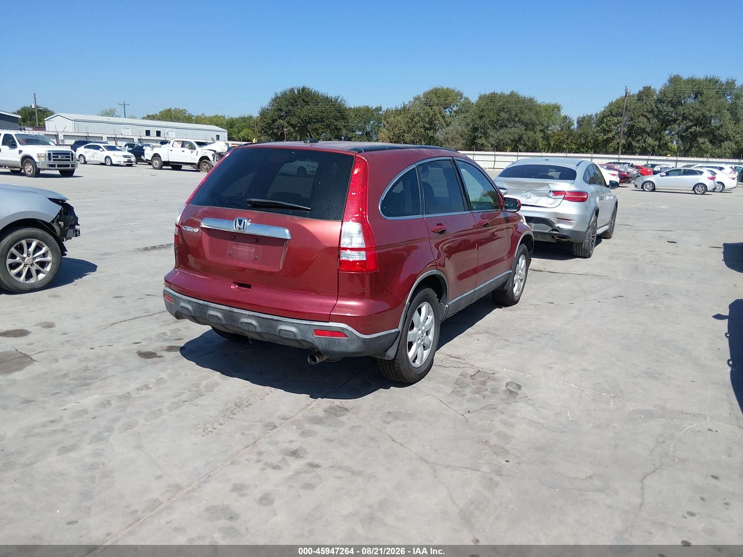 2009 Honda Cr-v Ex-l Maroon vin: JHLRE38749C000206