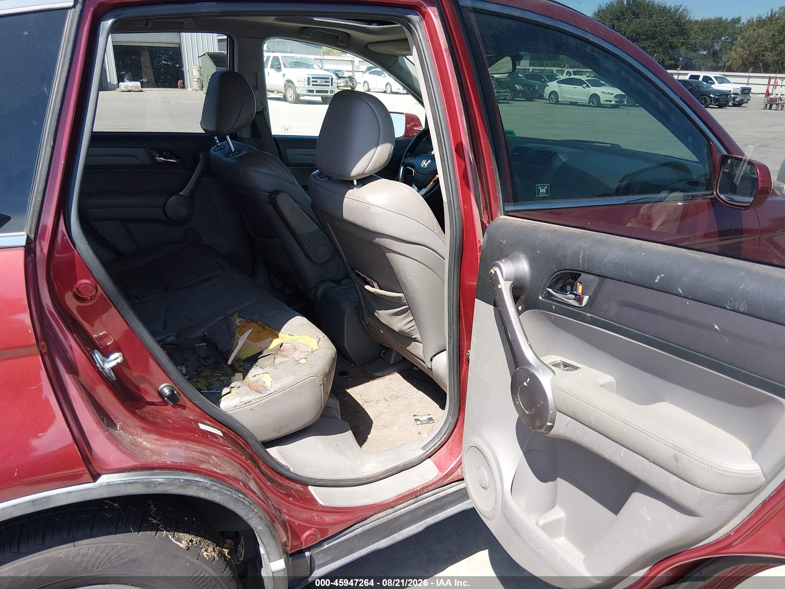 2009 Honda Cr-v Ex-l Maroon vin: JHLRE38749C000206
