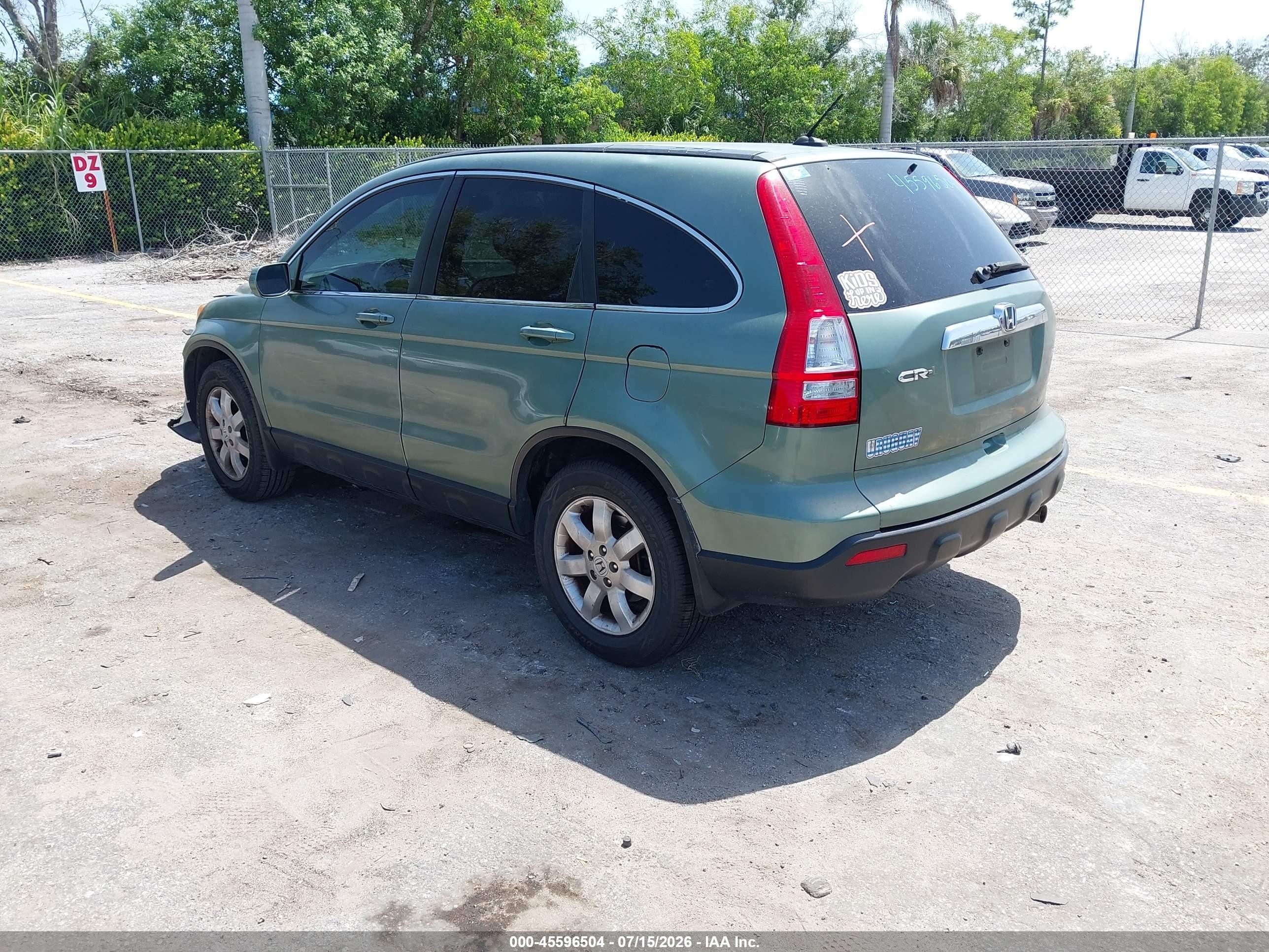 2007 Honda Cr-v Ex-l Green vin: JHLRE38757C050593