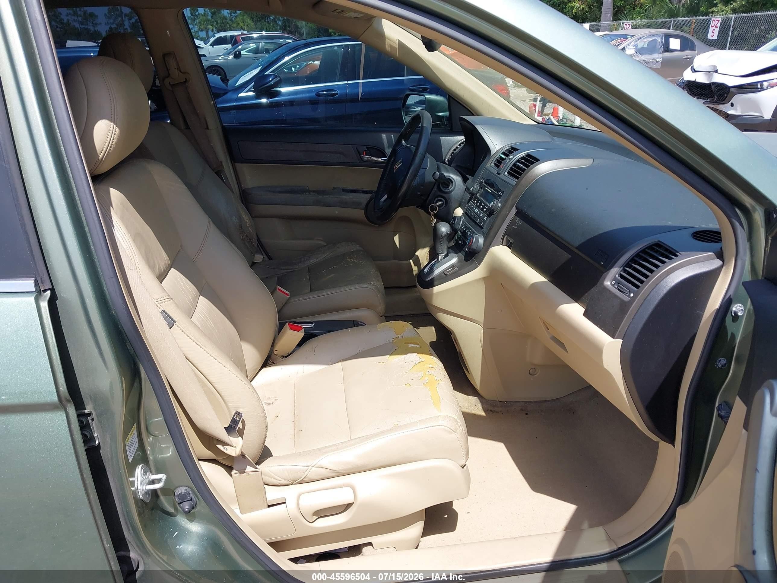 2007 Honda Cr-v Ex-l Green vin: JHLRE38757C050593
