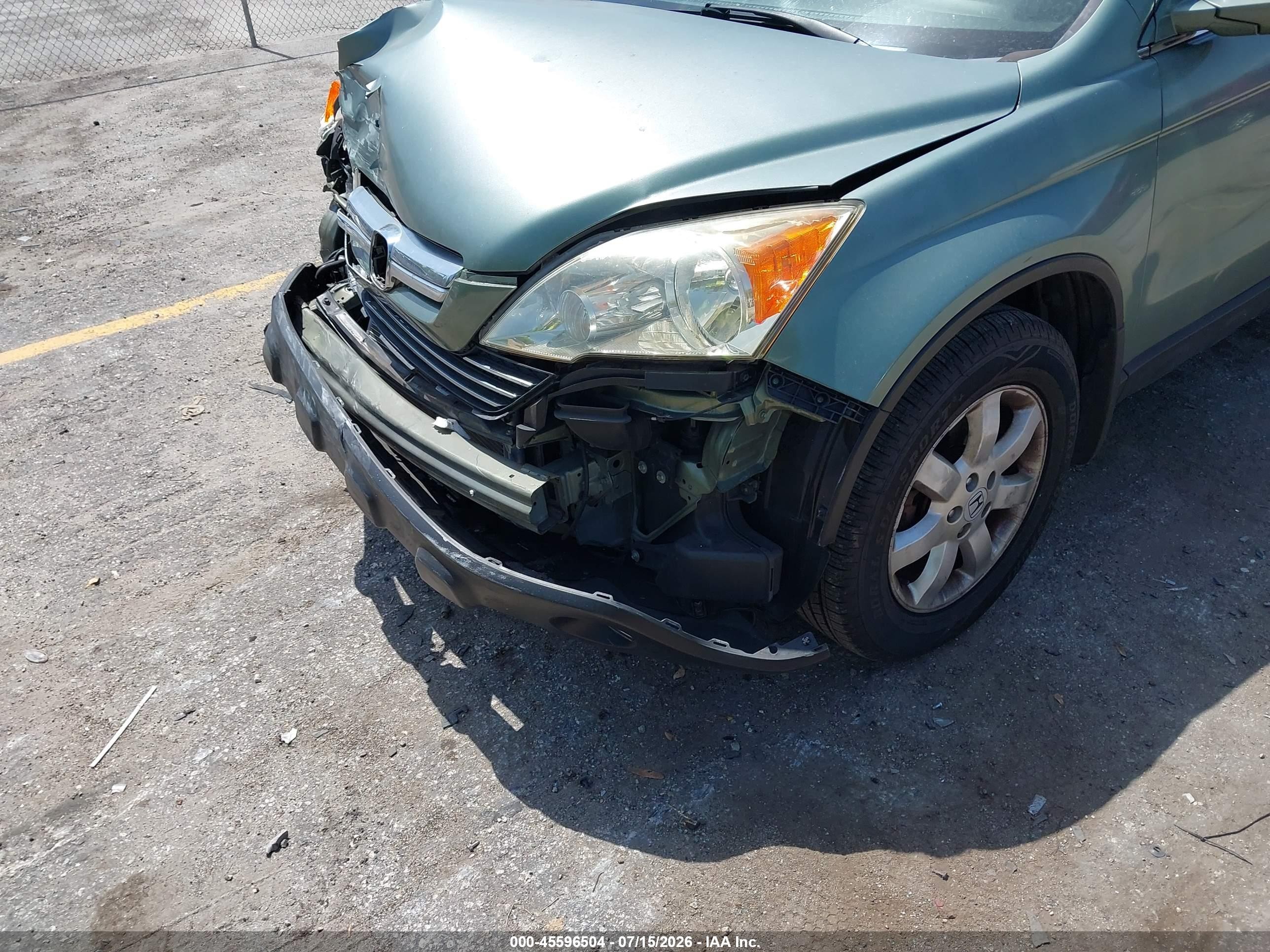 2007 Honda Cr-v Ex-l Green vin: JHLRE38757C050593