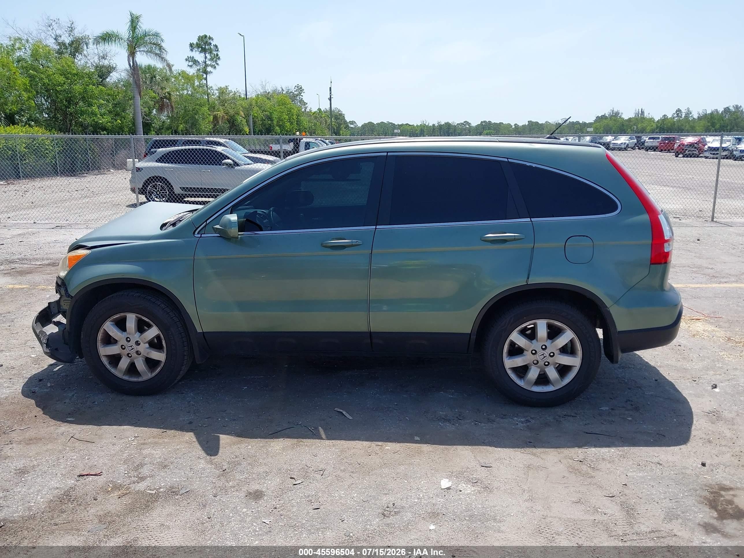 2007 Honda Cr-v Ex-l Green vin: JHLRE38757C050593
