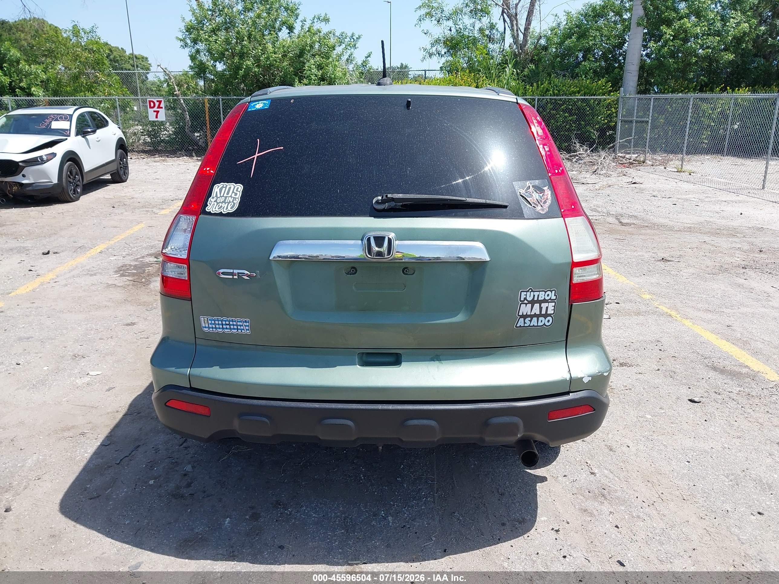 2007 Honda Cr-v Ex-l Green vin: JHLRE38757C050593