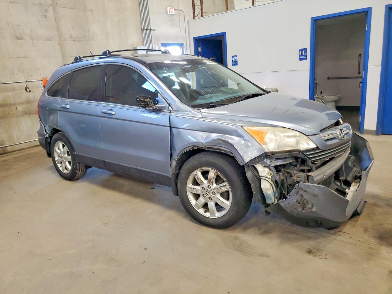 2007 Honda Cr-v Exl Blue vin: JHLRE38757C061254