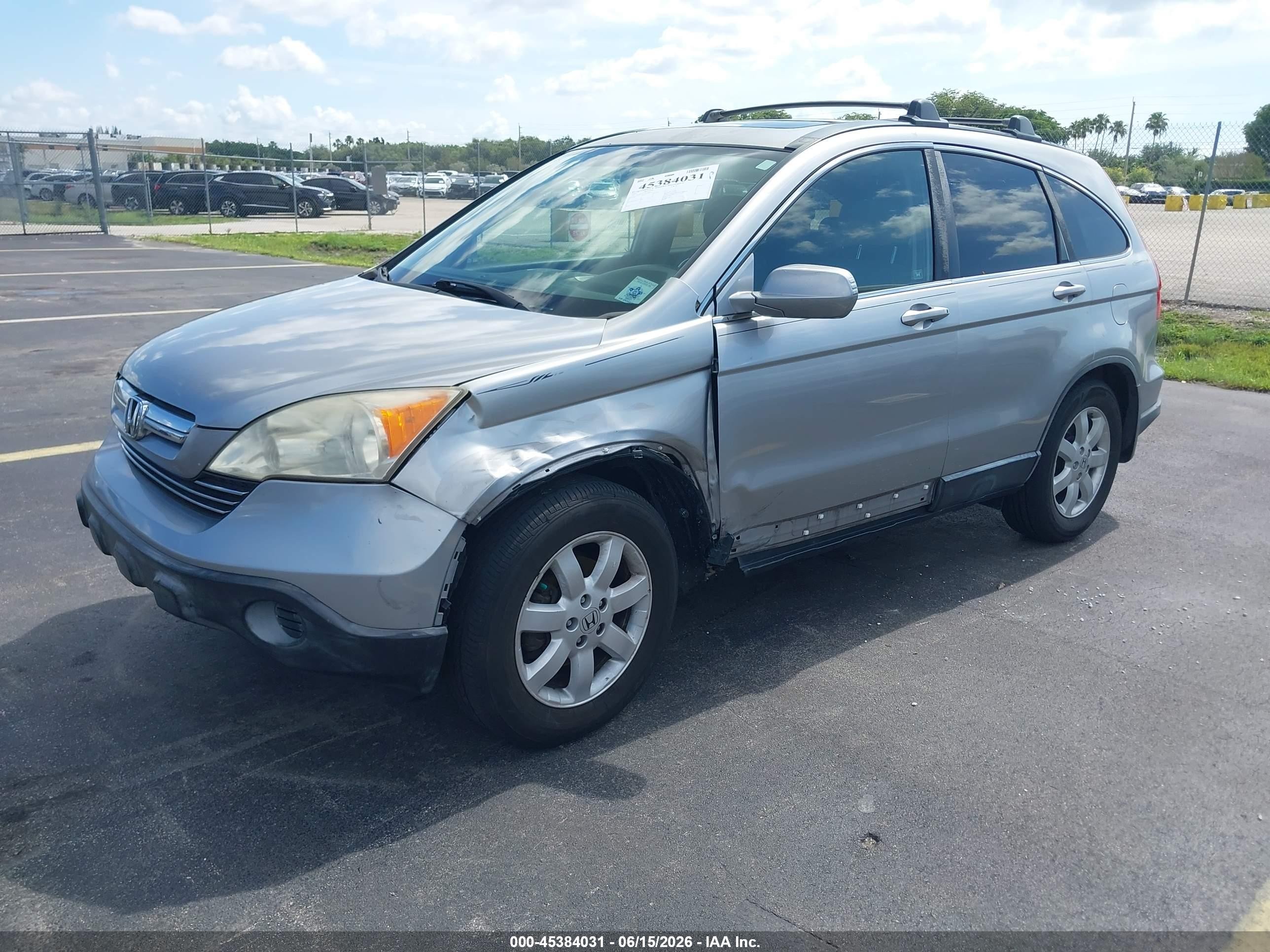 2007 Honda Cr-v Ex-l Silver vin: JHLRE38757C066423