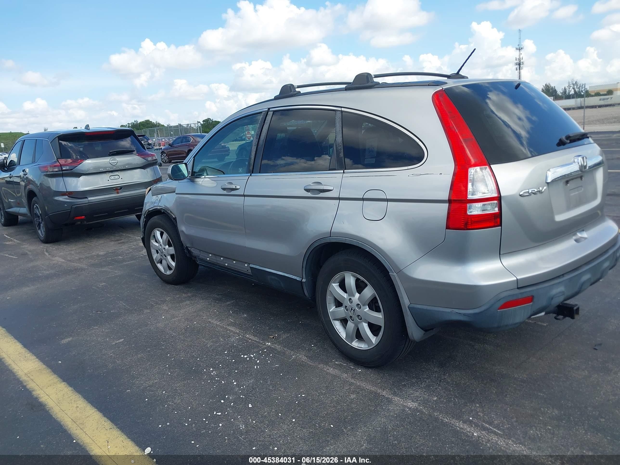 2007 Honda Cr-v Ex-l Silver vin: JHLRE38757C066423