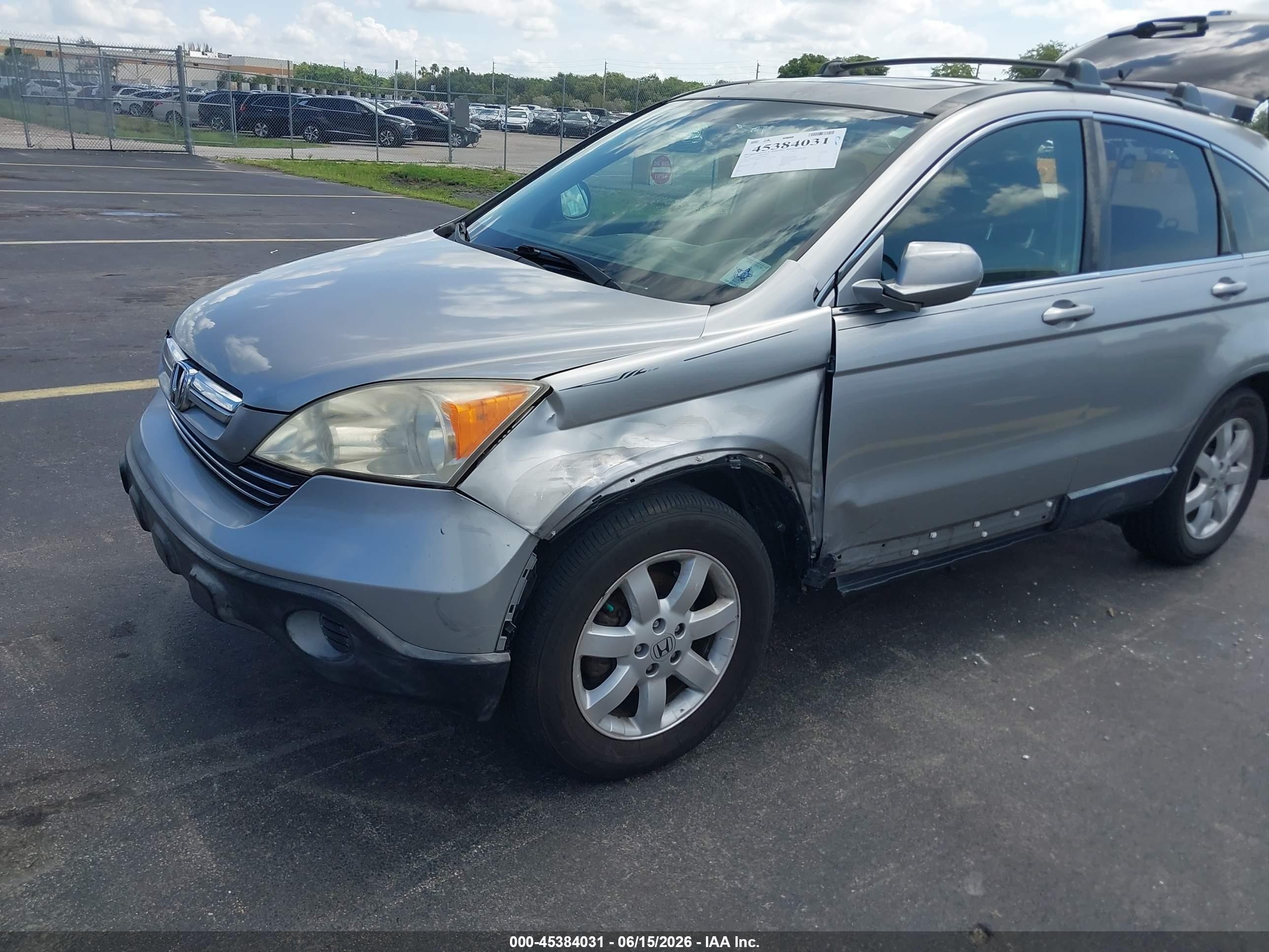 2007 Honda Cr-v Ex-l Silver vin: JHLRE38757C066423