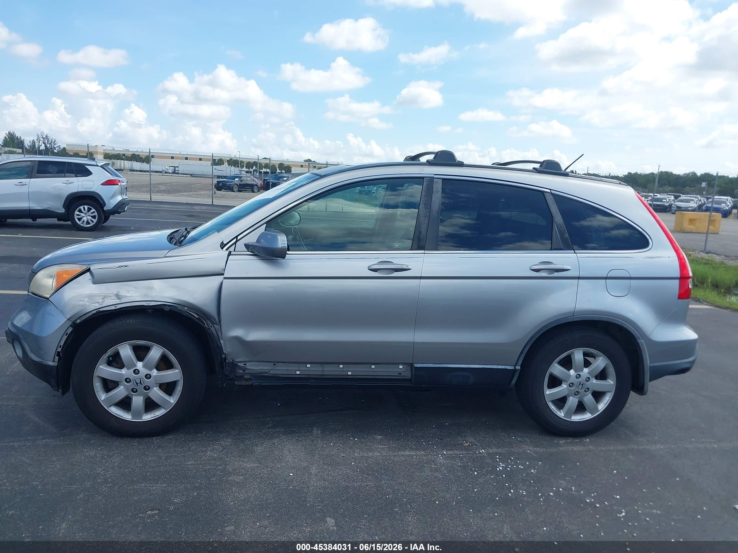 2007 Honda Cr-v Ex-l Silver vin: JHLRE38757C066423