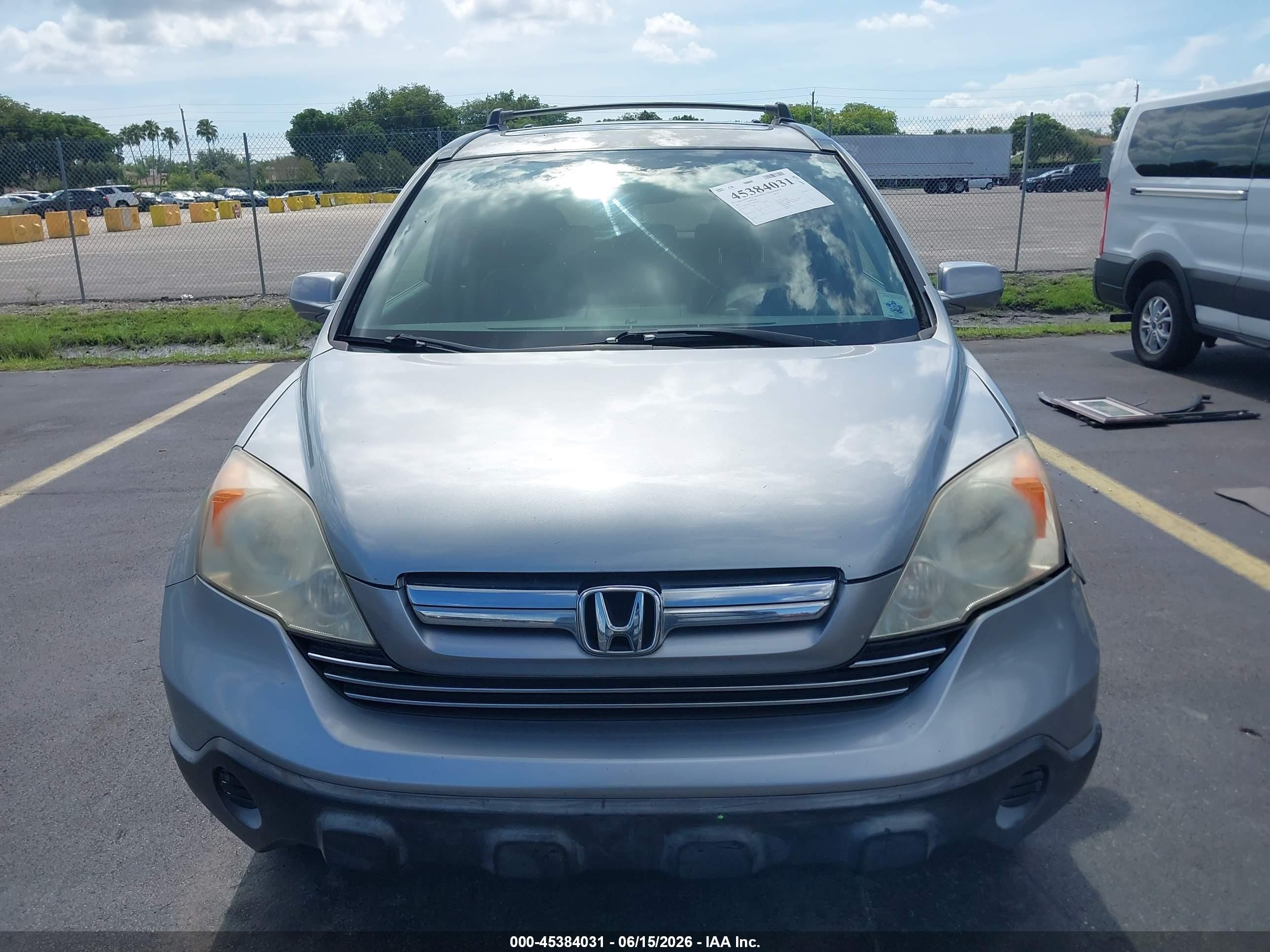 2007 Honda Cr-v Ex-l Silver vin: JHLRE38757C066423