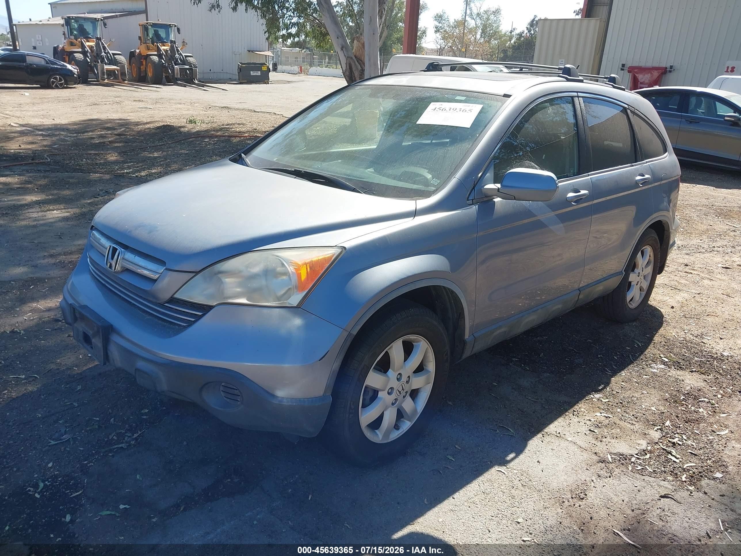 2007 Honda Cr-v Ex-l Teal vin: JHLRE38757C076644