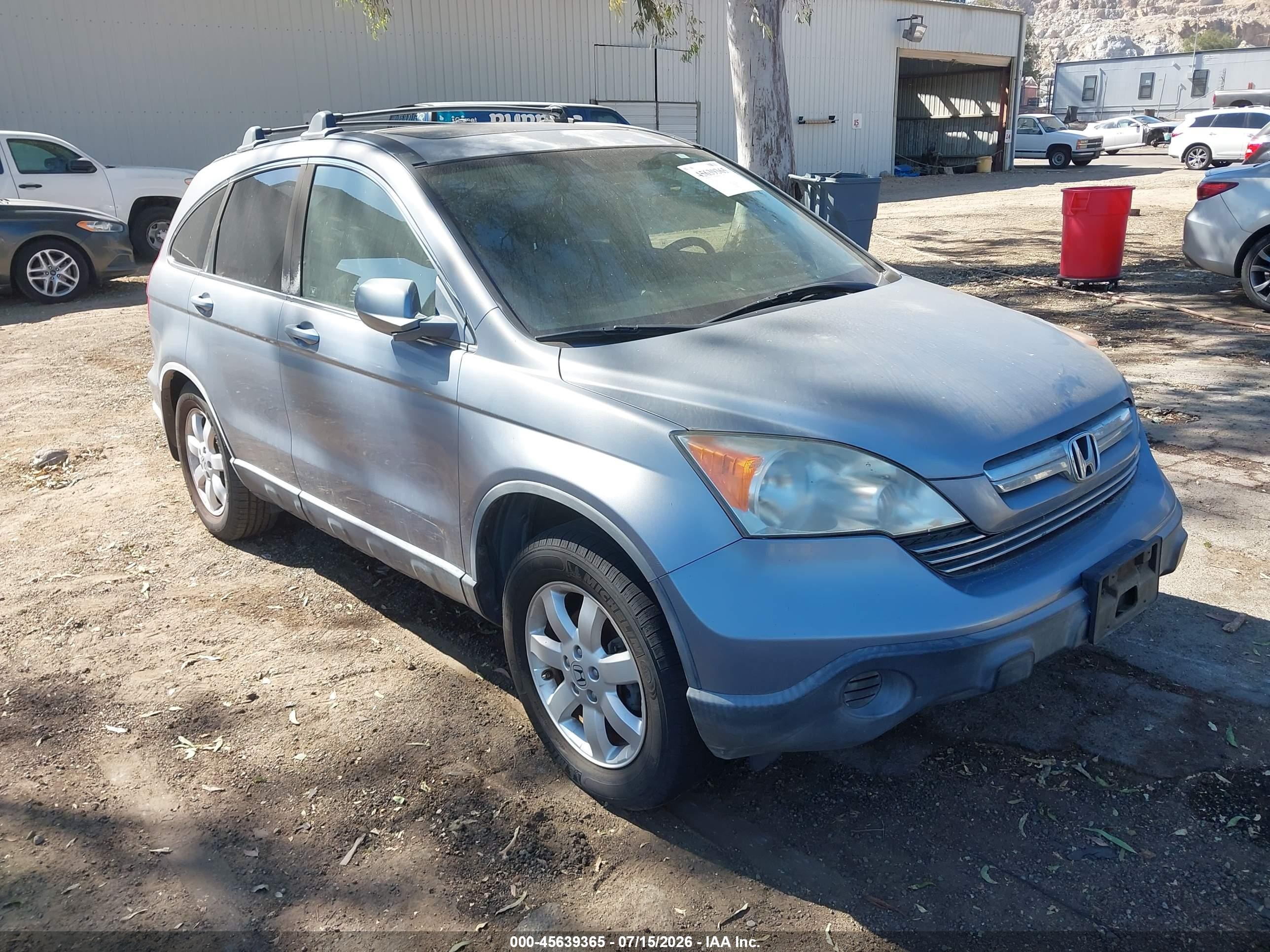 2007 Honda Cr-v Ex-l Teal vin: JHLRE38757C076644