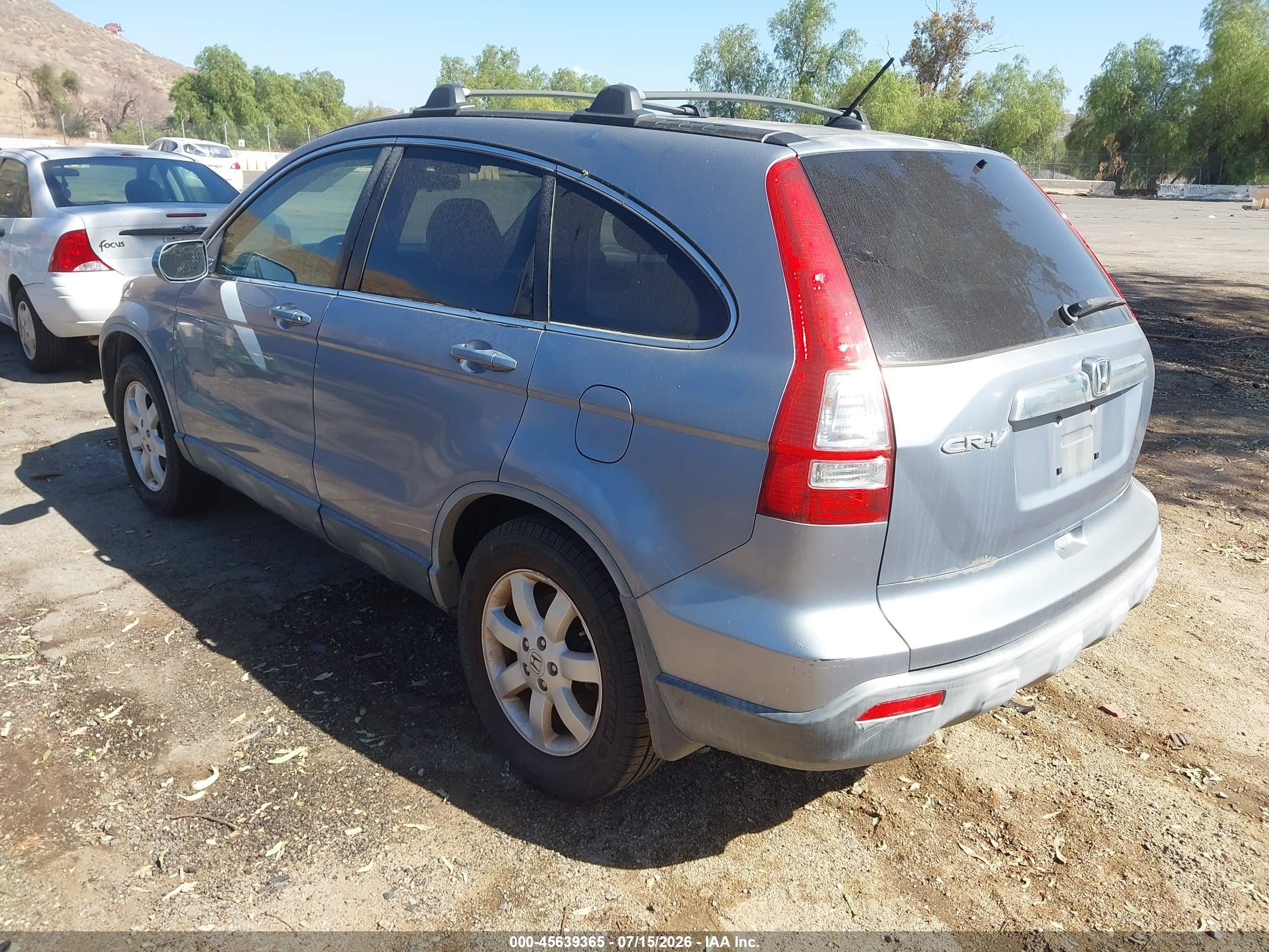2007 Honda Cr-v Ex-l Teal vin: JHLRE38757C076644