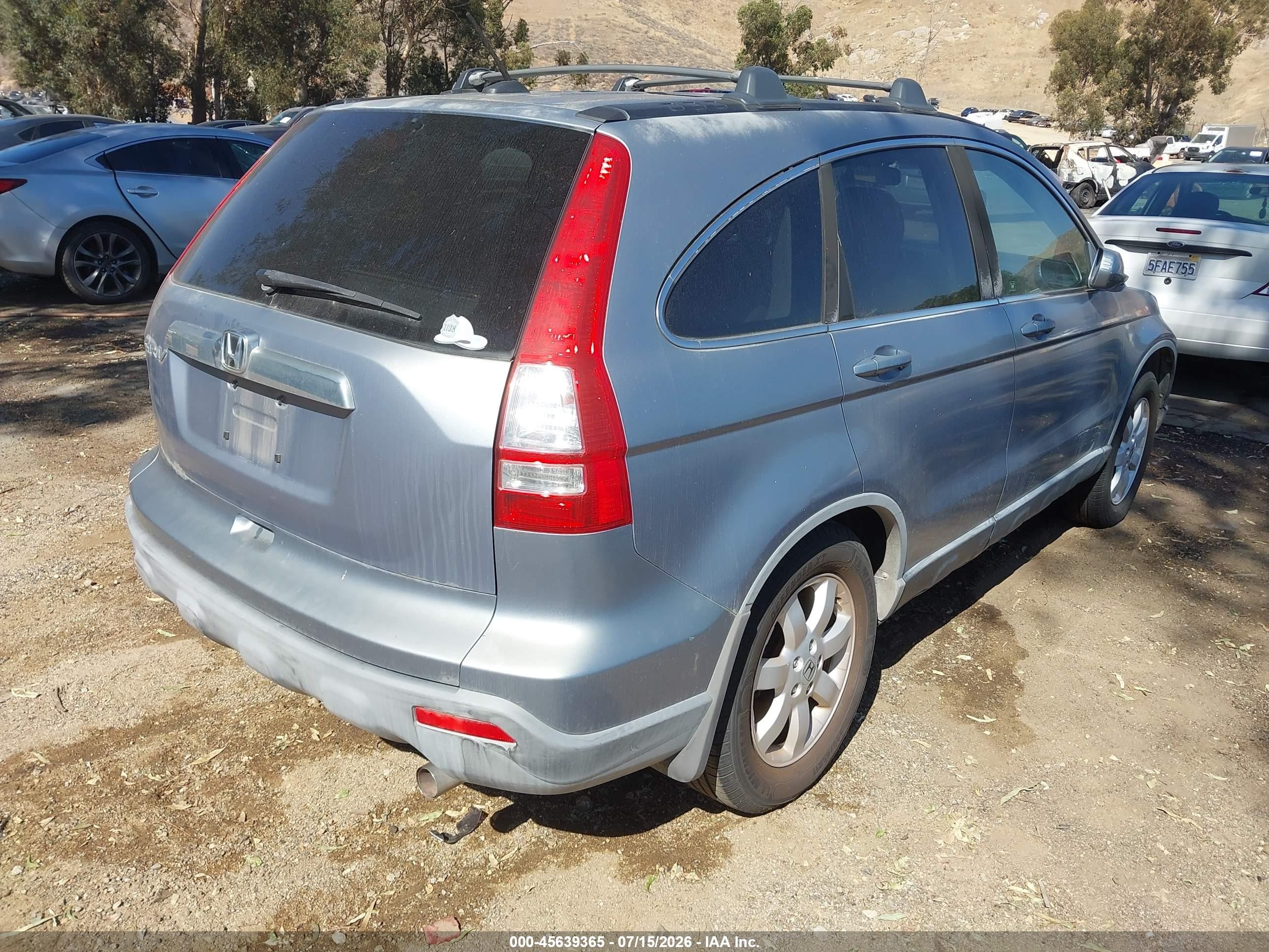 2007 Honda Cr-v Ex-l Teal vin: JHLRE38757C076644