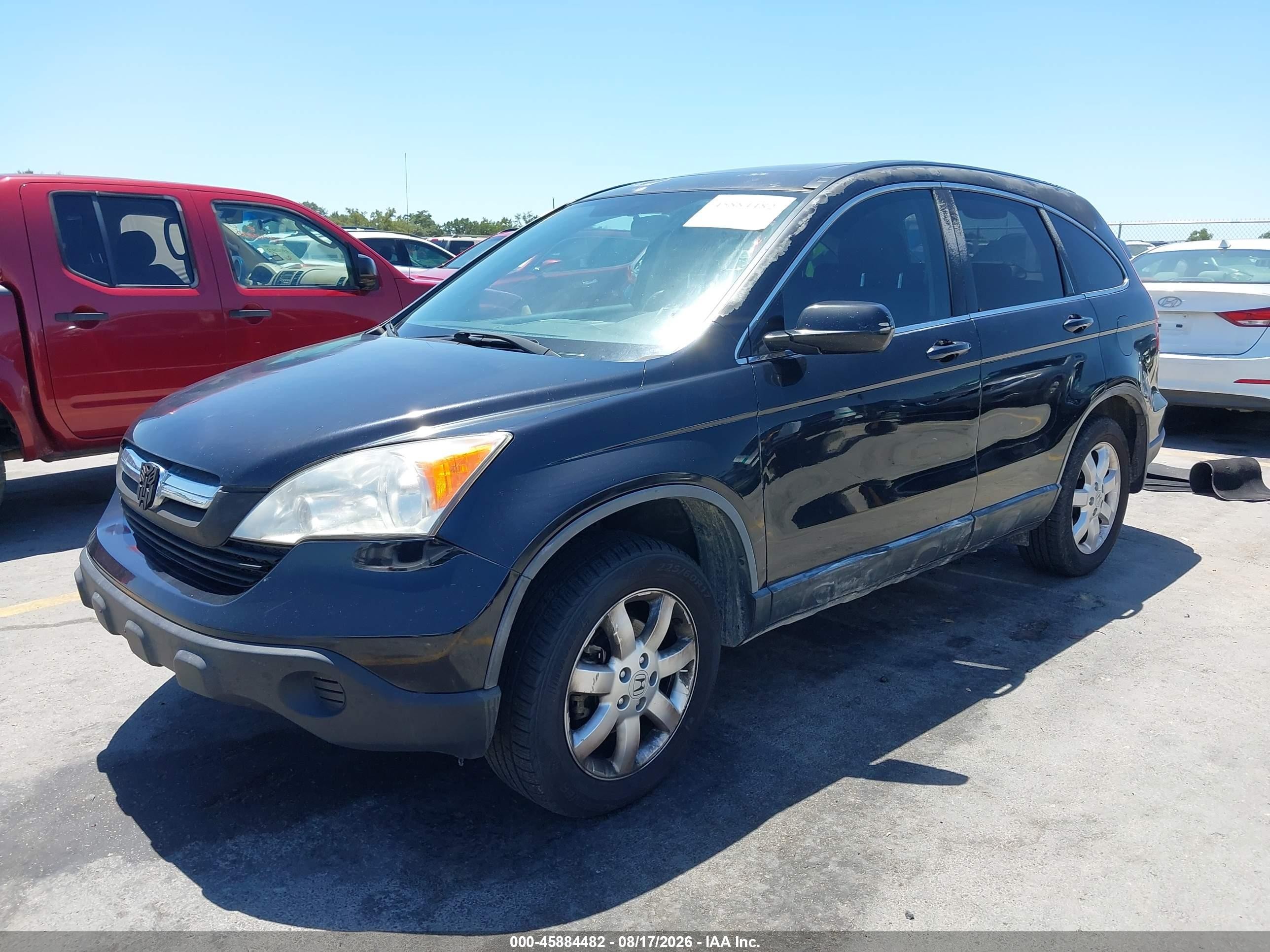 2007 Honda Cr-v Ex-l Черный vin: JHLRE38757C077079