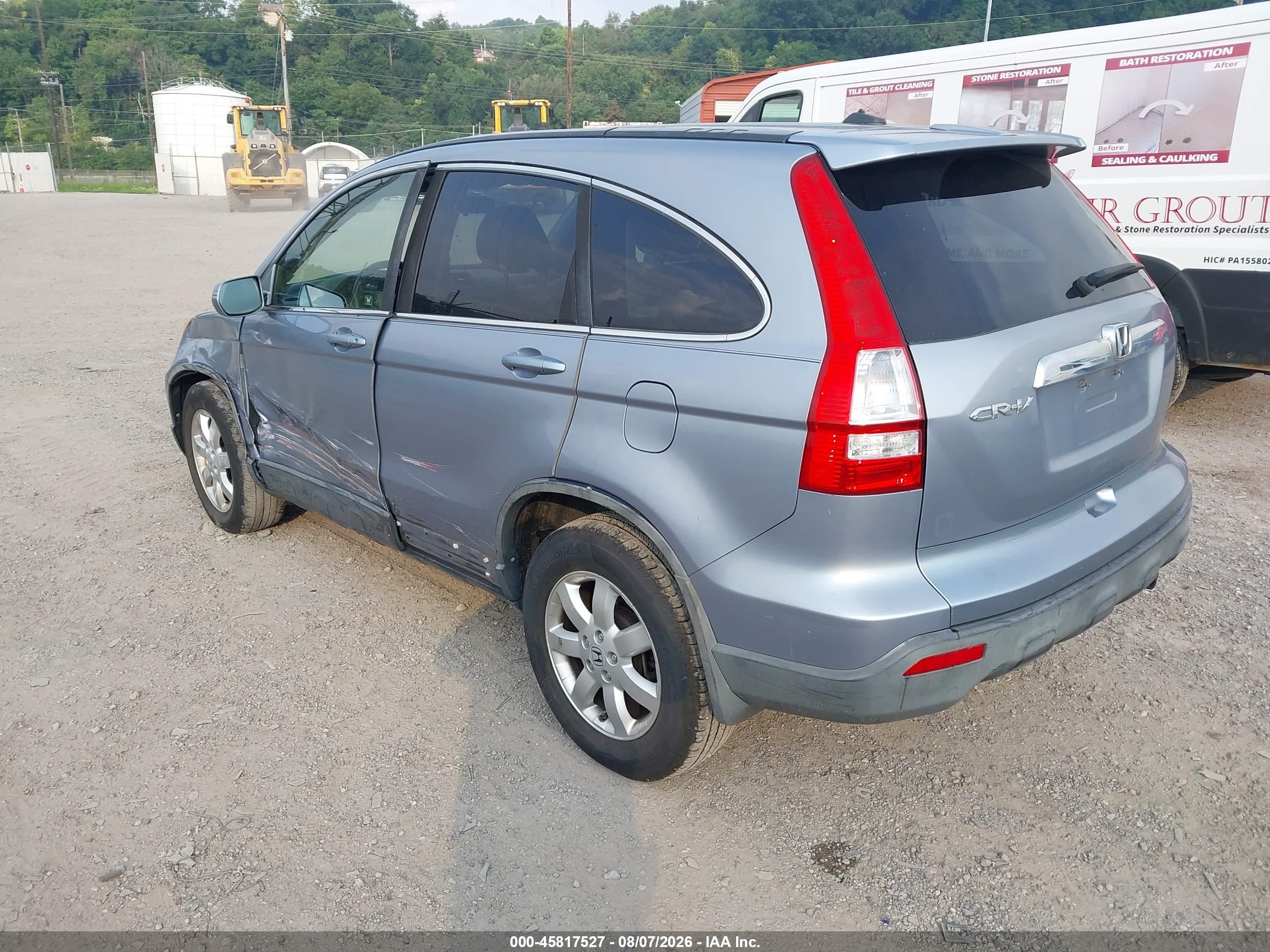 2008 Honda Cr-v Ex-l Light Blue vin: JHLRE38758C015635