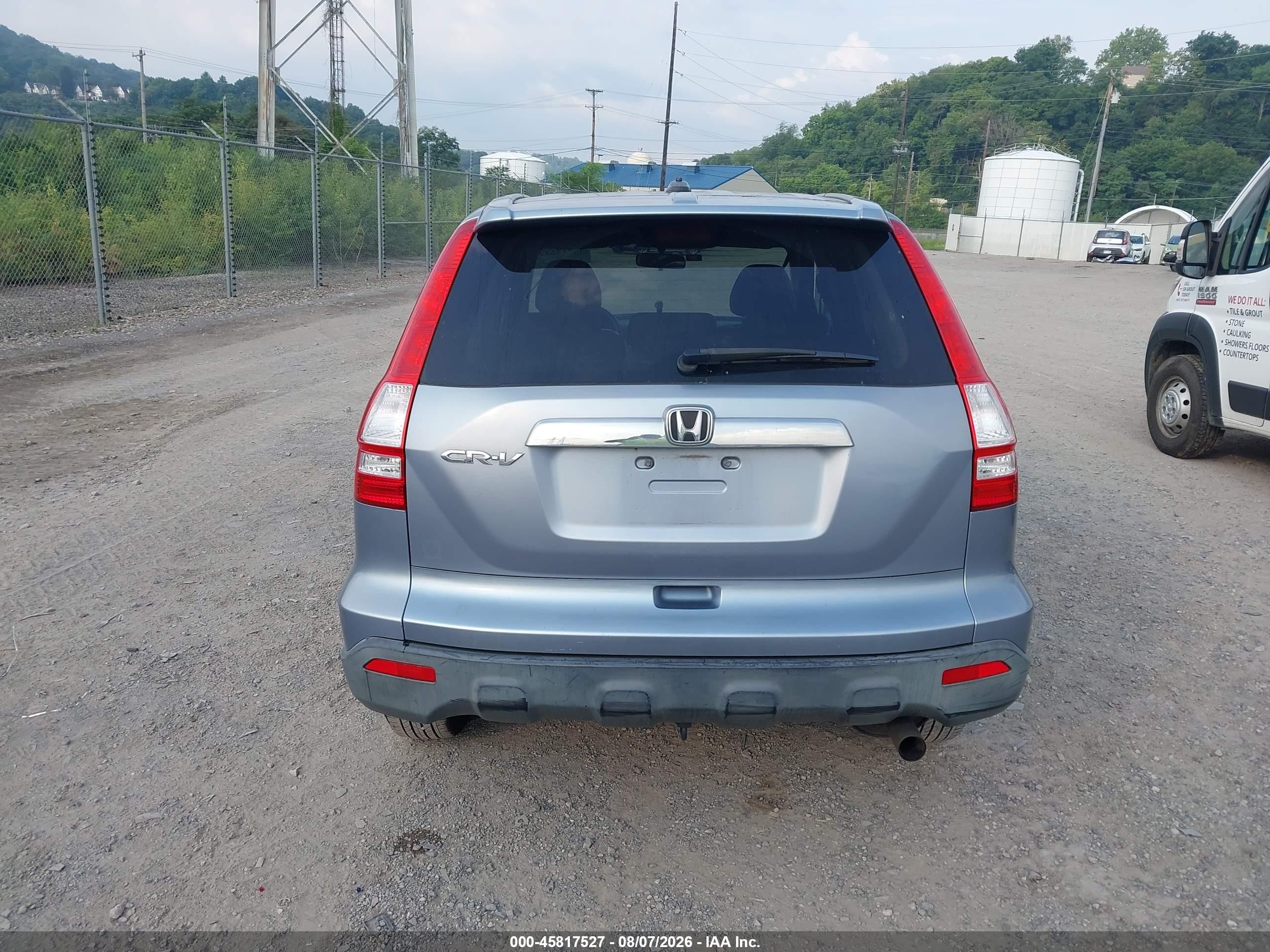 2008 Honda Cr-v Ex-l Light Blue vin: JHLRE38758C015635