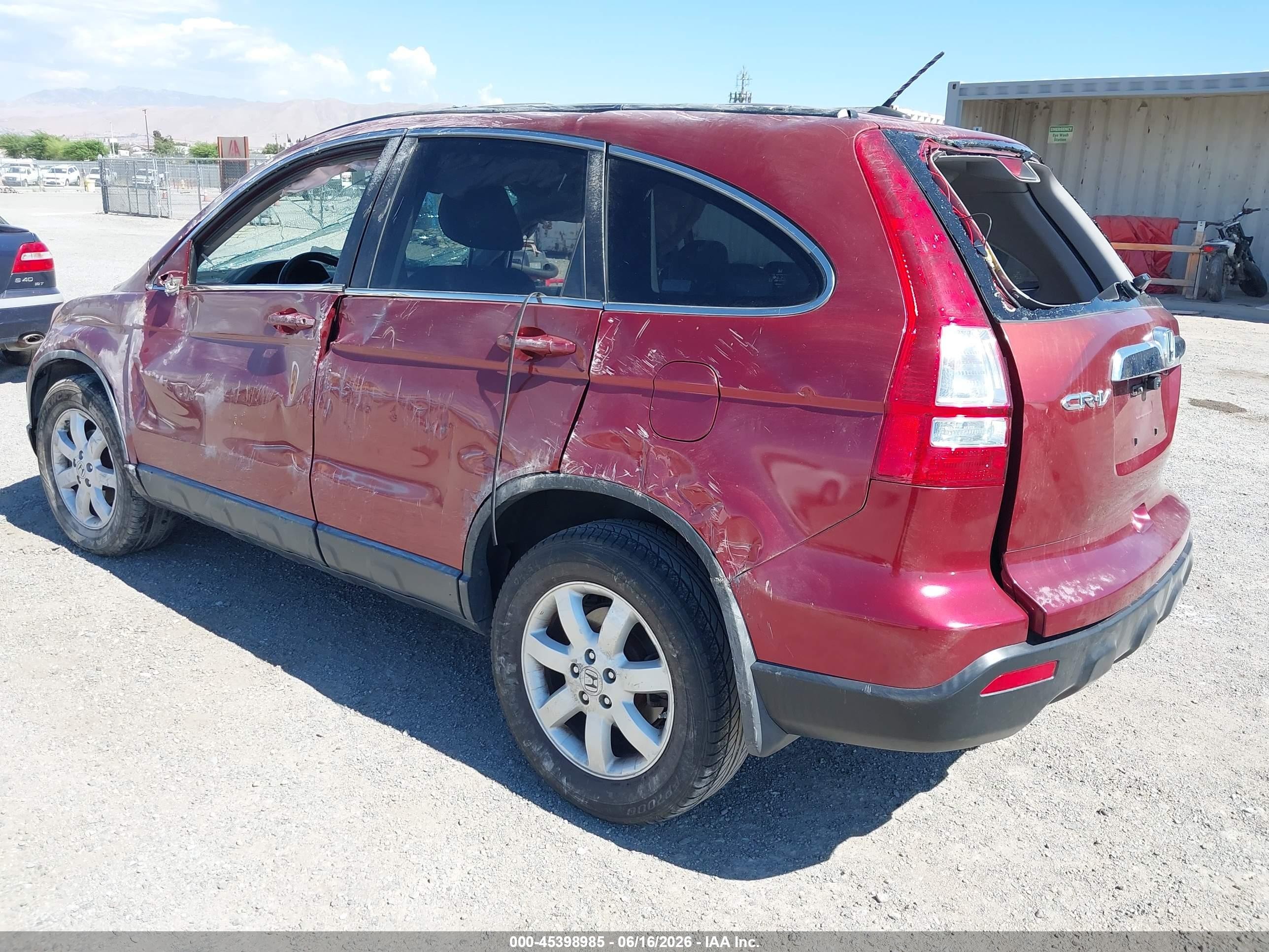 2008 Honda Cr-v Ex-l Бордовый vin: JHLRE38758C017398