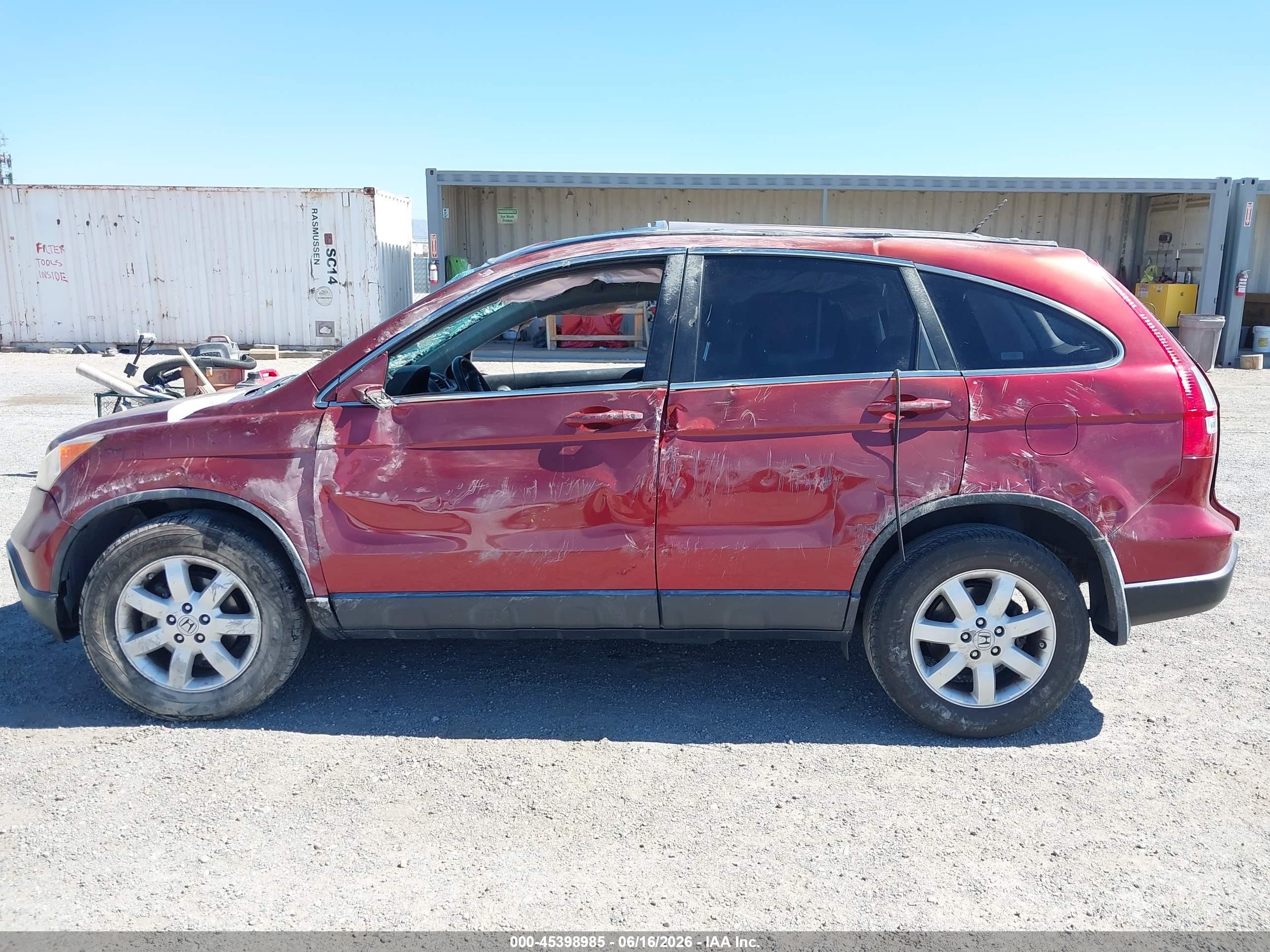 2008 Honda Cr-v Ex-l Бордовый vin: JHLRE38758C017398