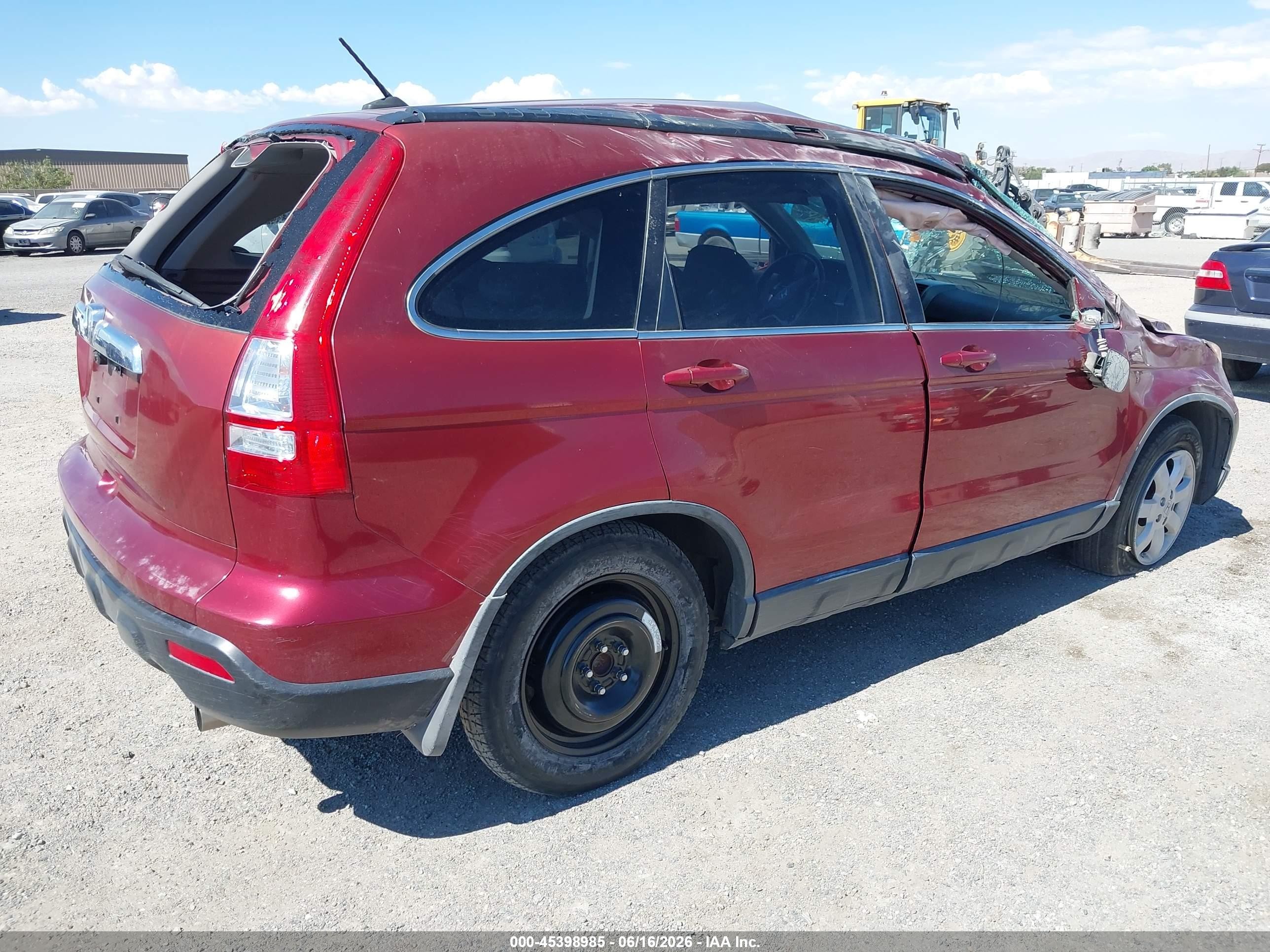 2008 Honda Cr-v Ex-l Бордовый vin: JHLRE38758C017398