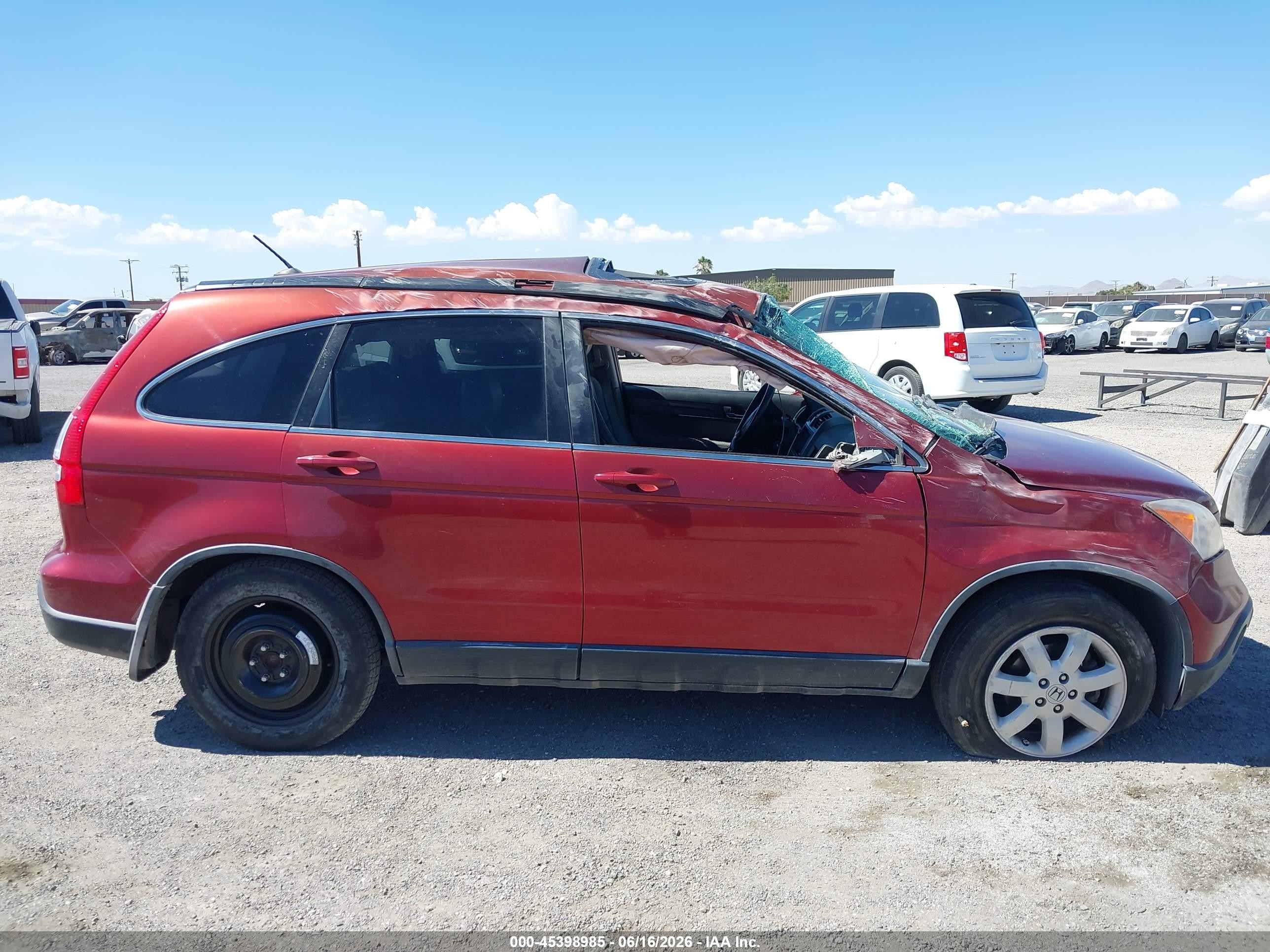 2008 Honda Cr-v Ex-l Бордовый vin: JHLRE38758C017398