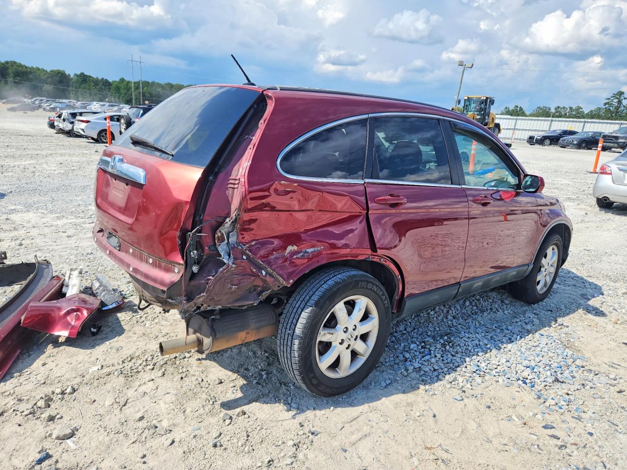 2008 Honda Cr-v Exl Red vin: JHLRE38758C028806