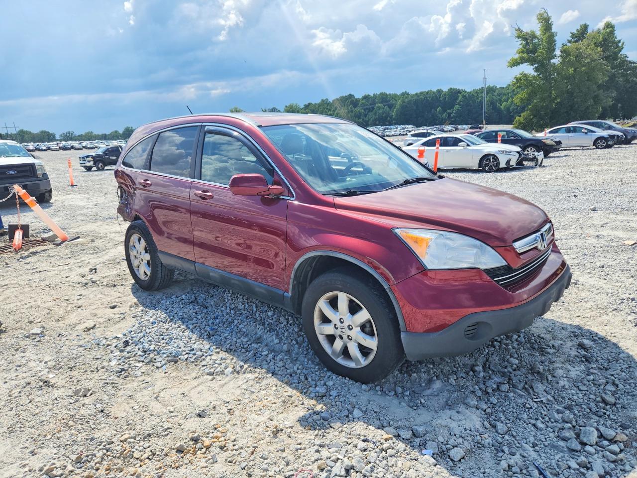 2008 Honda Cr-v Exl Red vin: JHLRE38758C028806