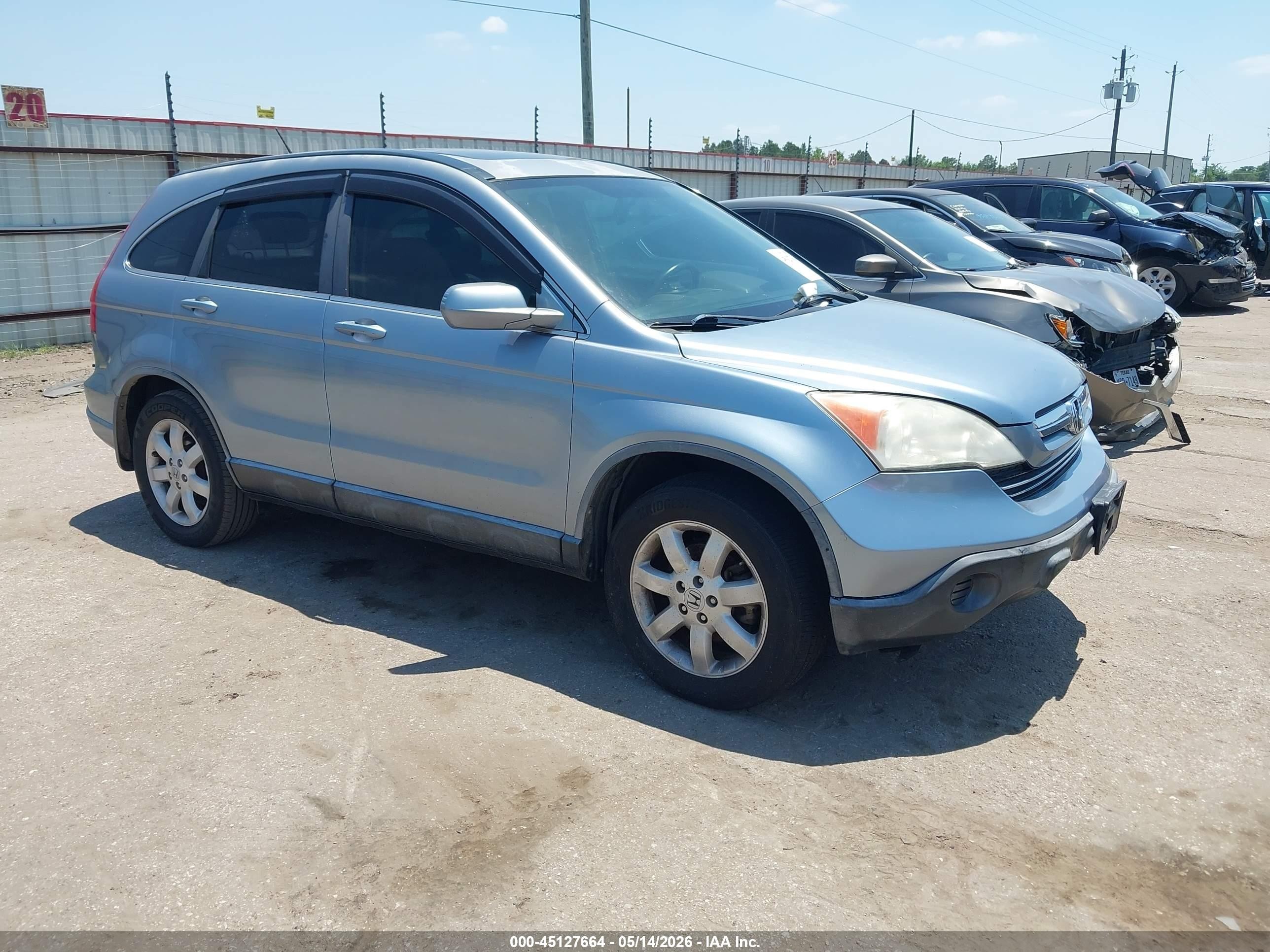2008 Honda Cr-v Ex-l Light Blue vin: JHLRE38758C049574