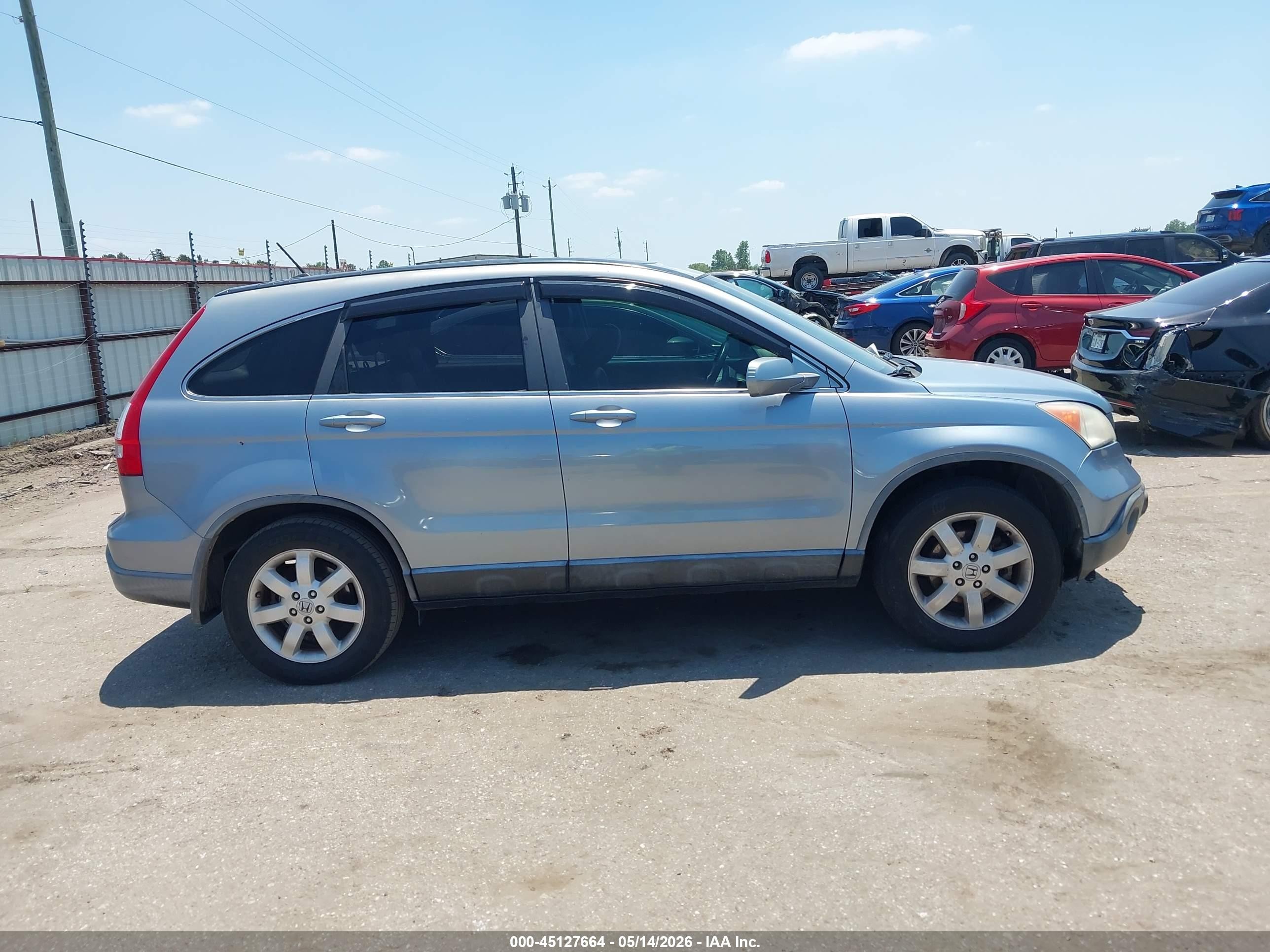 2008 Honda Cr-v Ex-l Light Blue vin: JHLRE38758C049574