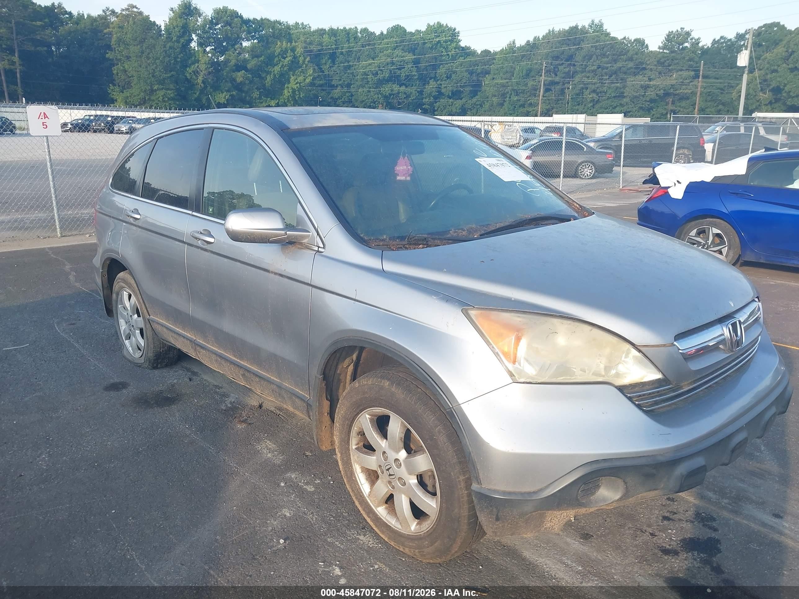 2008 Honda Cr-v Ex-l Silver vin: JHLRE38758C052720