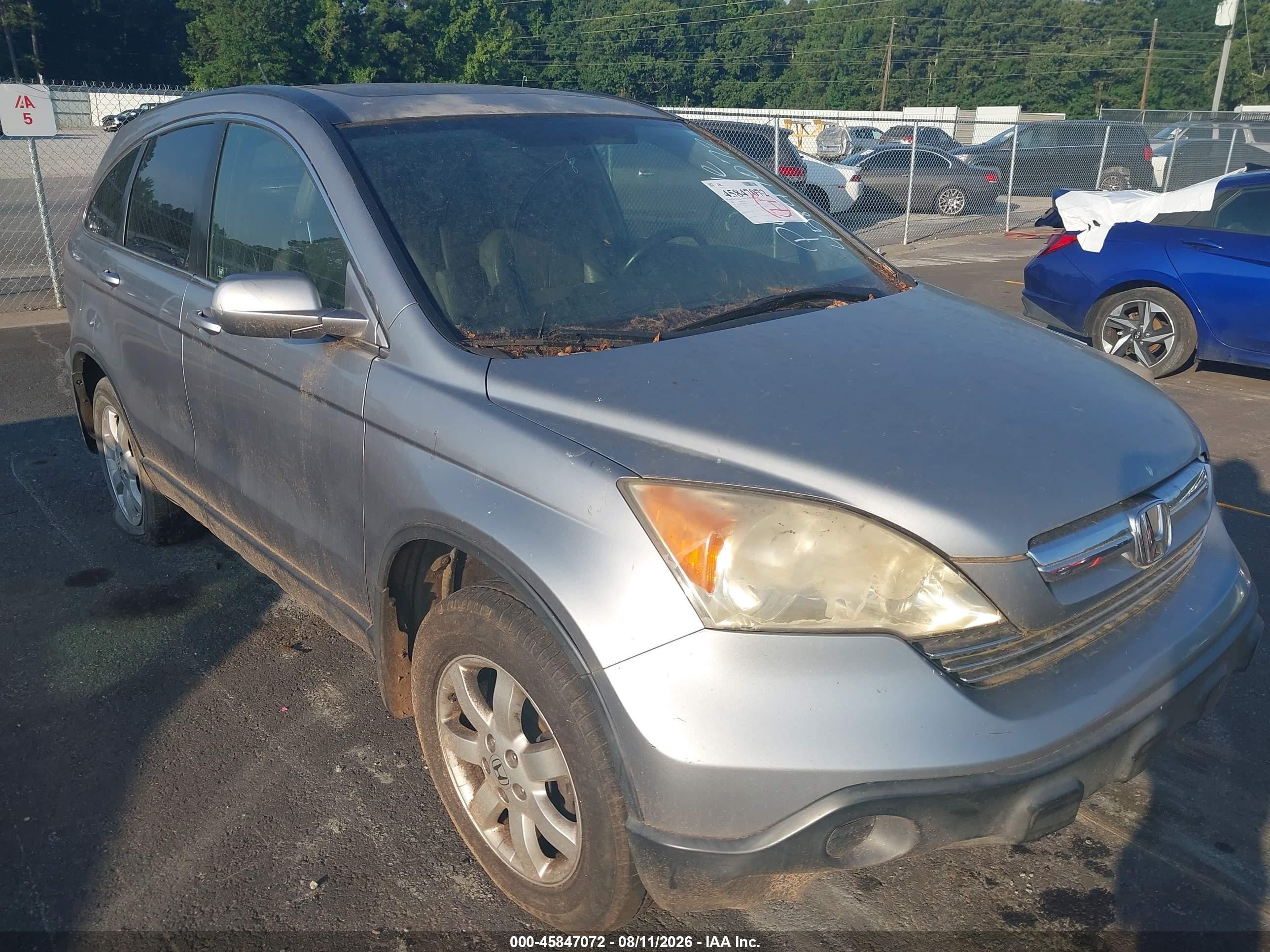 2008 Honda Cr-v Ex-l Silver vin: JHLRE38758C052720