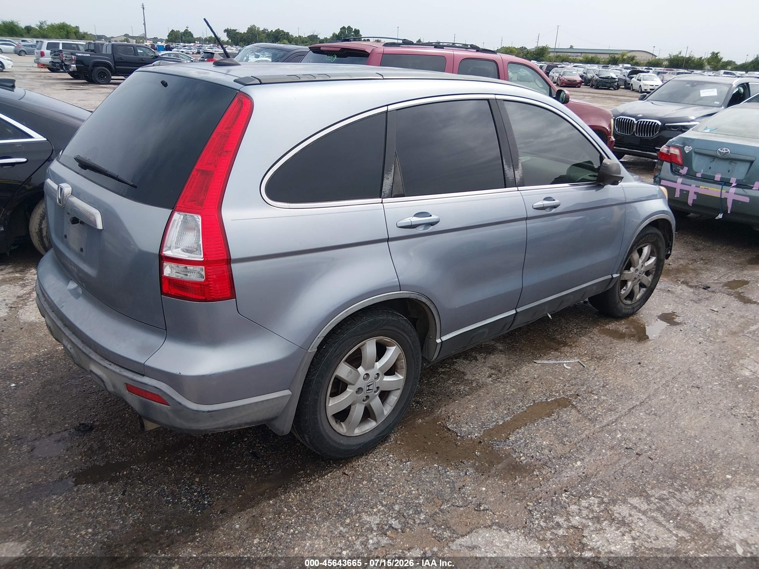 2008 Honda Cr-v Ex-l Blue vin: JHLRE38758C055990