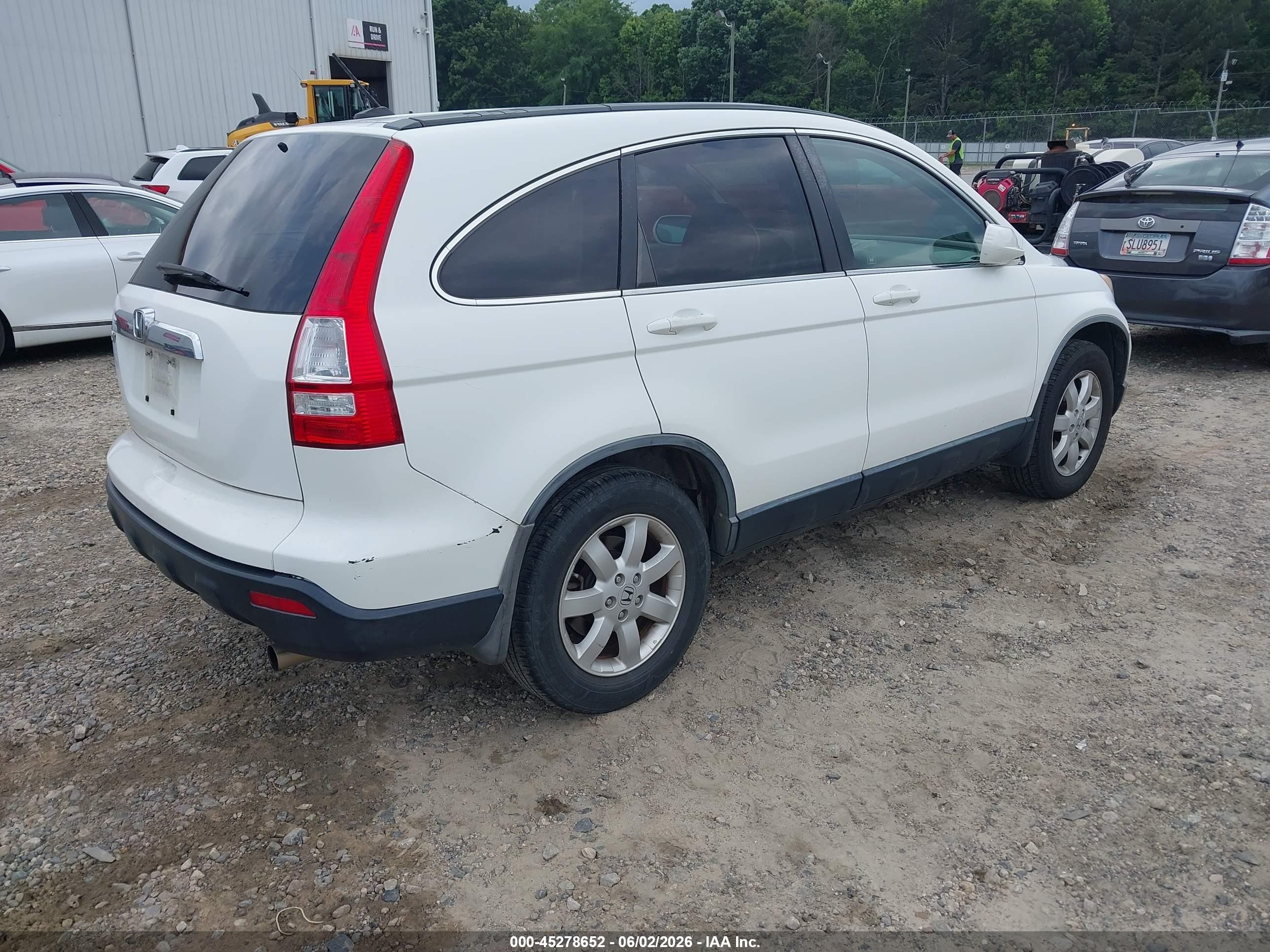 2008 Honda Cr-v Ex-l White vin: JHLRE38758C058341