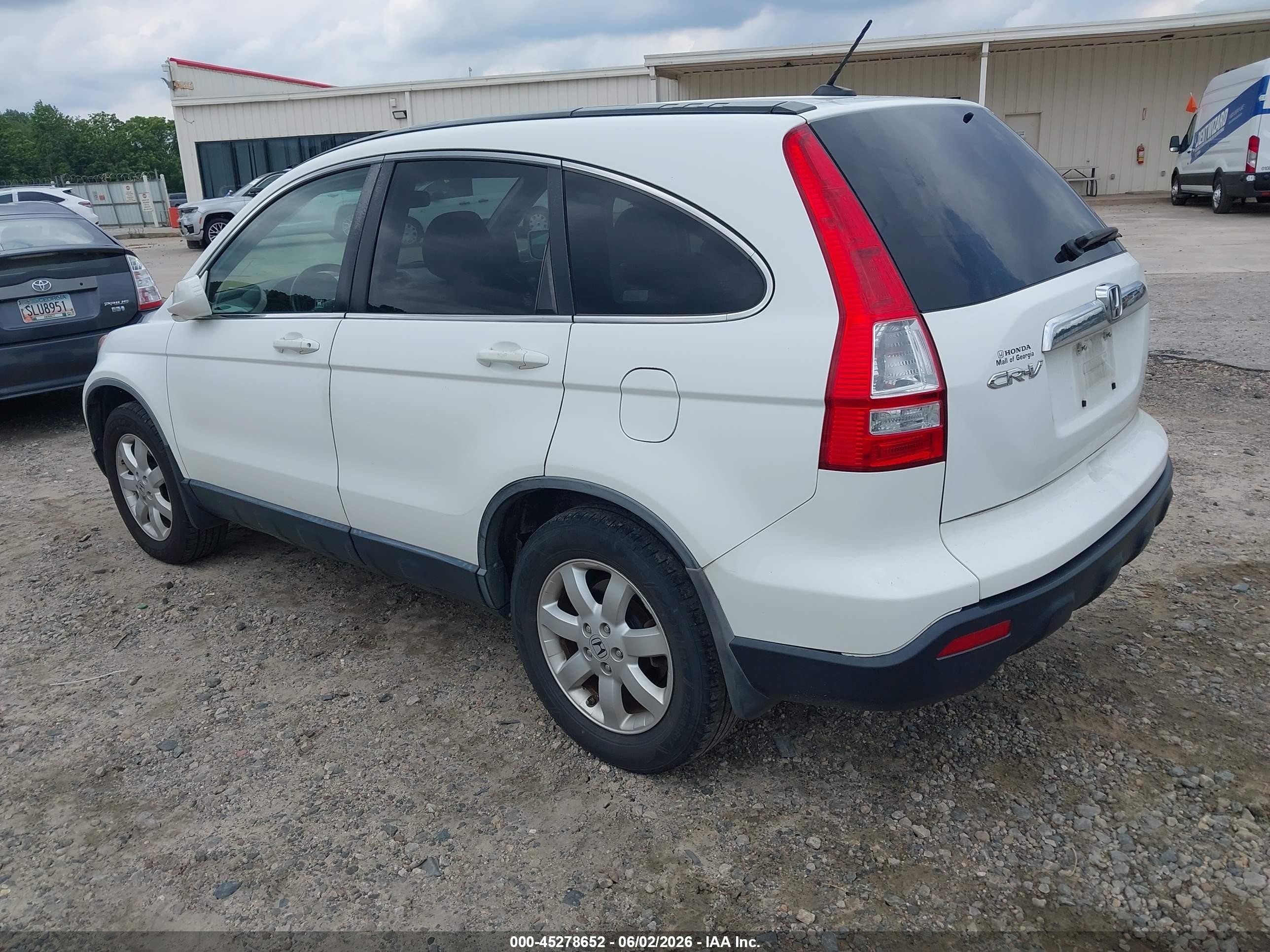 2008 Honda Cr-v Ex-l White vin: JHLRE38758C058341
