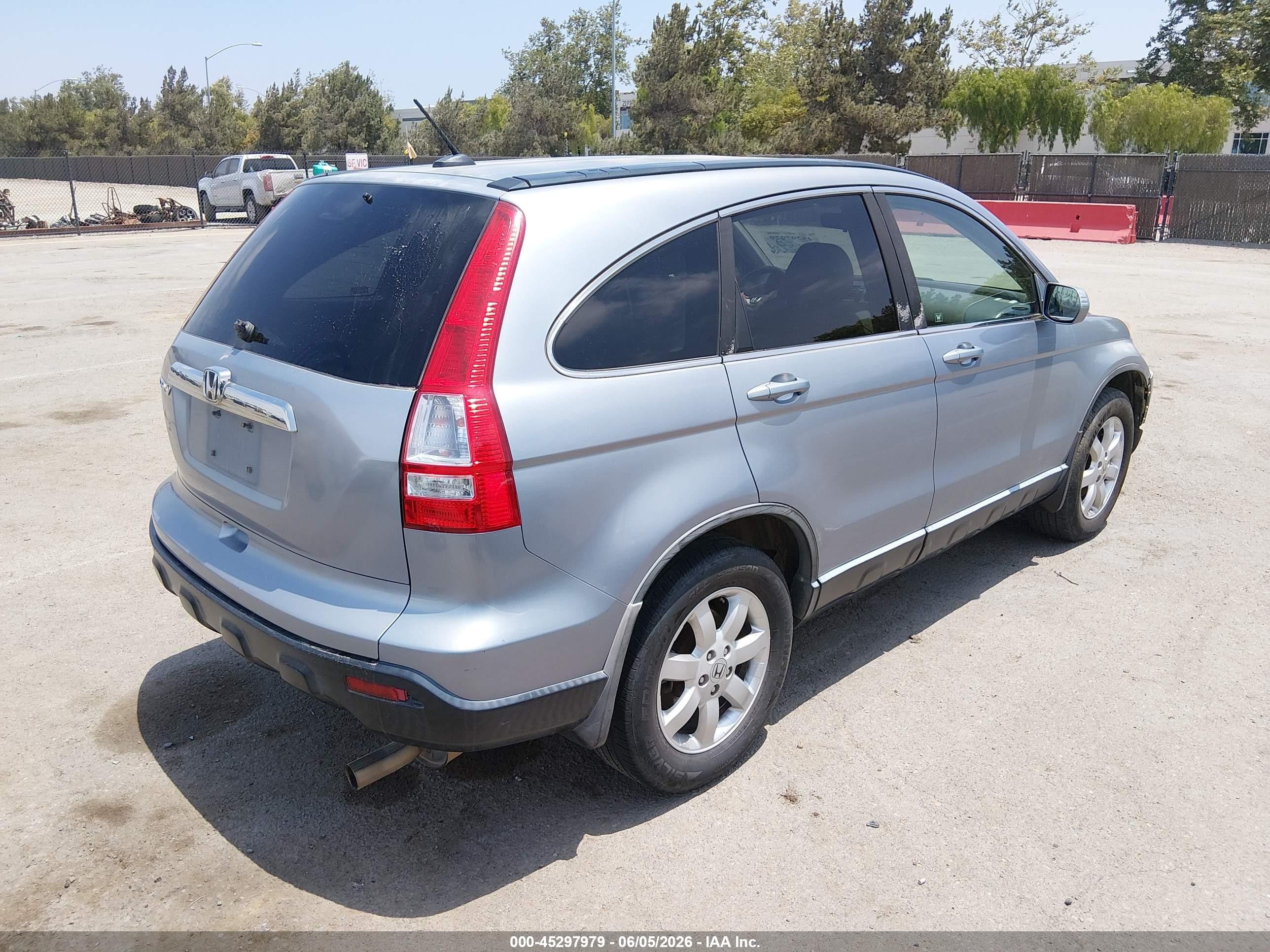 2009 Honda Cr-v Ex-l Light Blue vin: JHLRE38759C003356