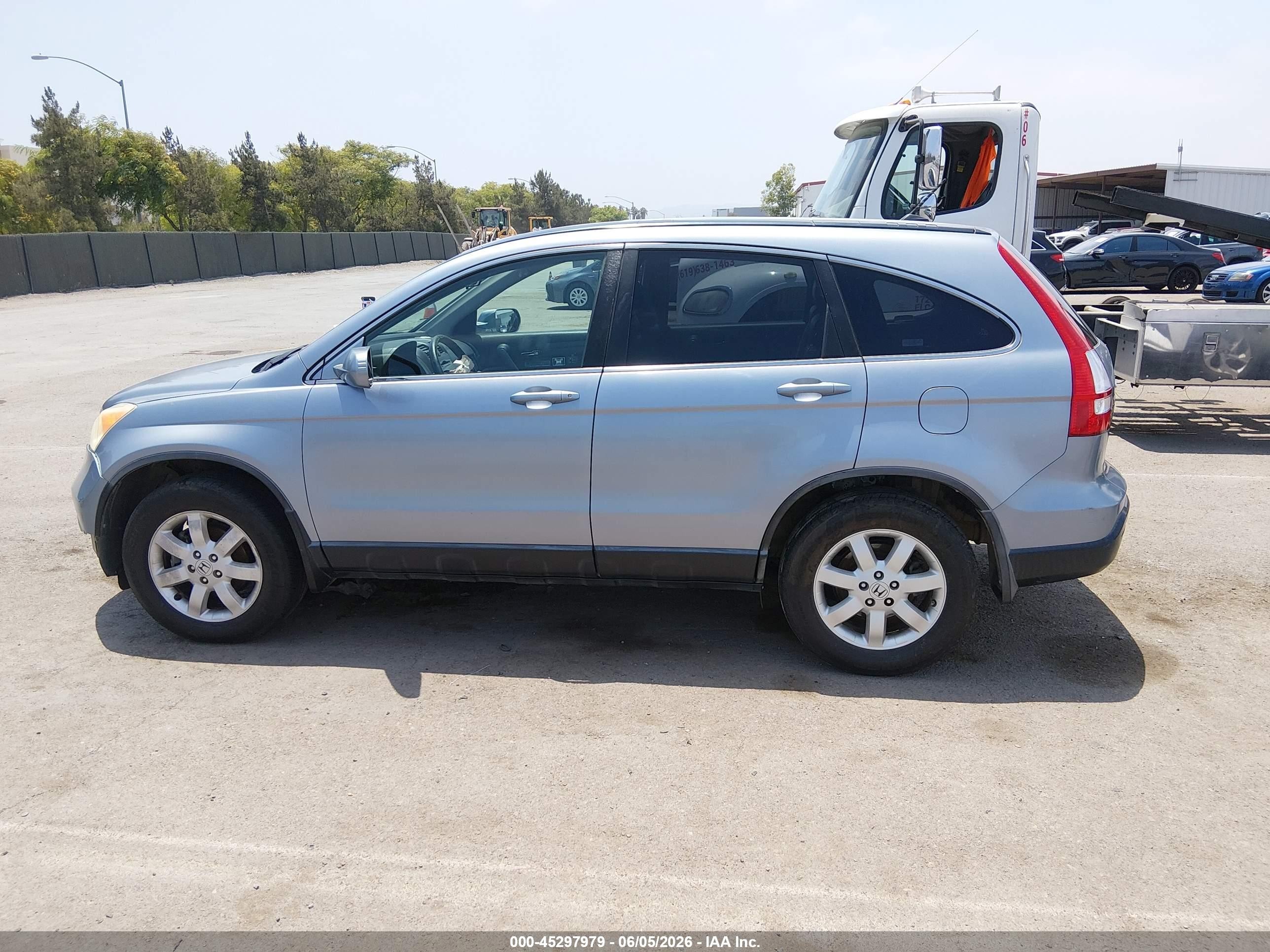 2009 Honda Cr-v Ex-l Light Blue vin: JHLRE38759C003356