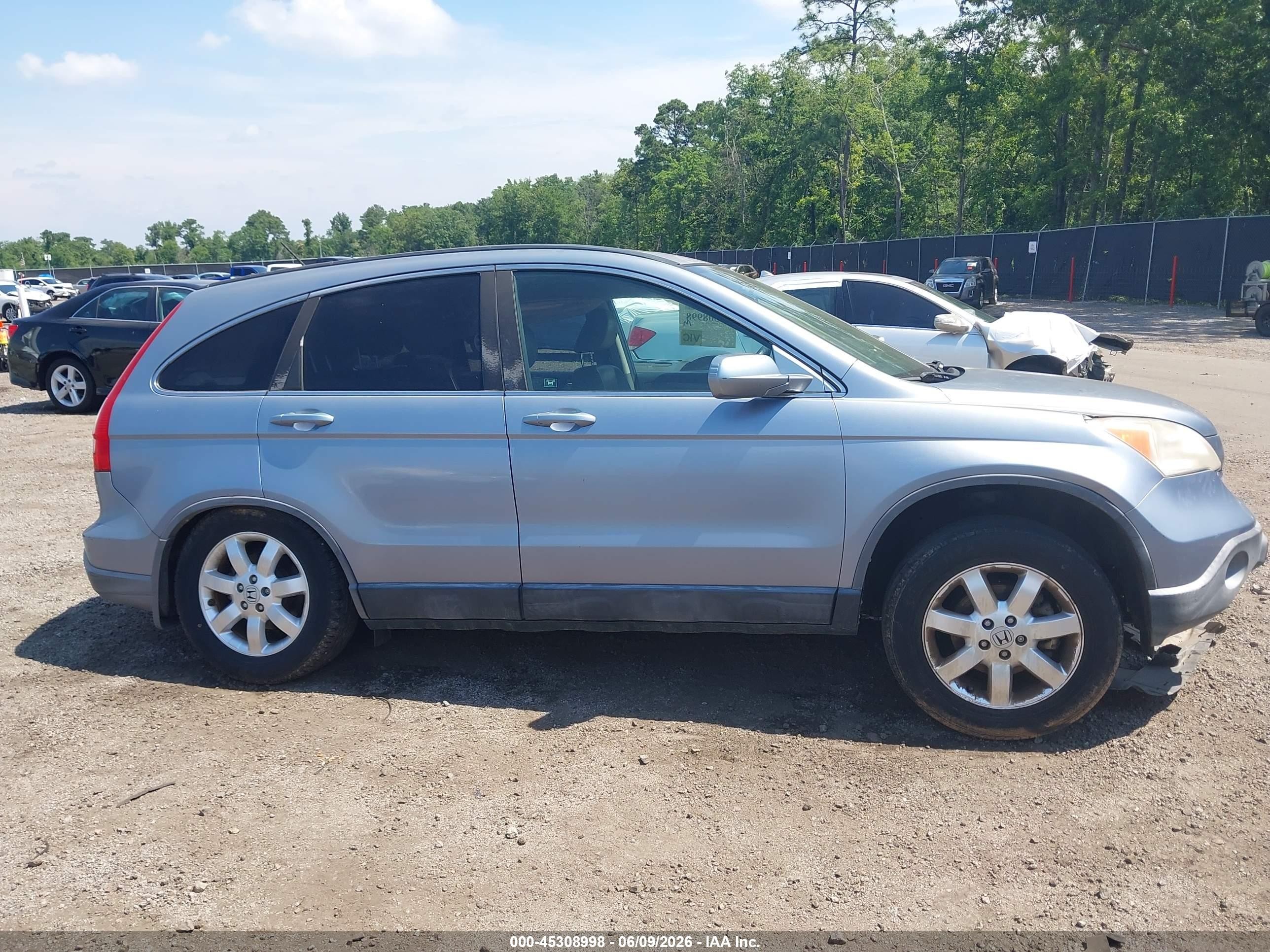 2007 Honda Cr-v Ex-l Light Blue vin: JHLRE38767C027100