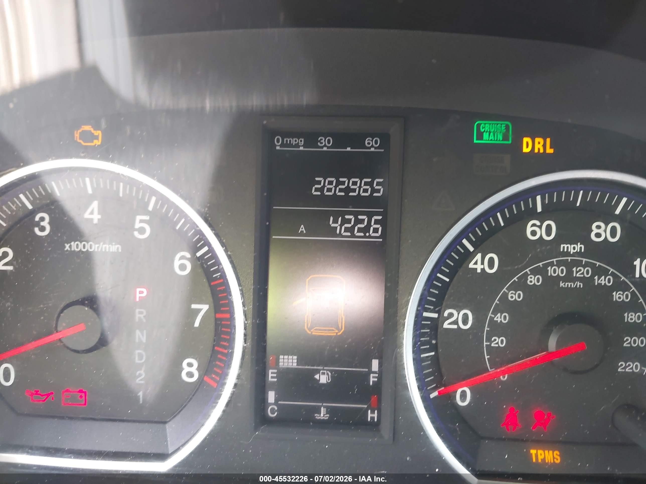 2007 Honda Cr-v Ex-l Black vin: JHLRE38767C028781