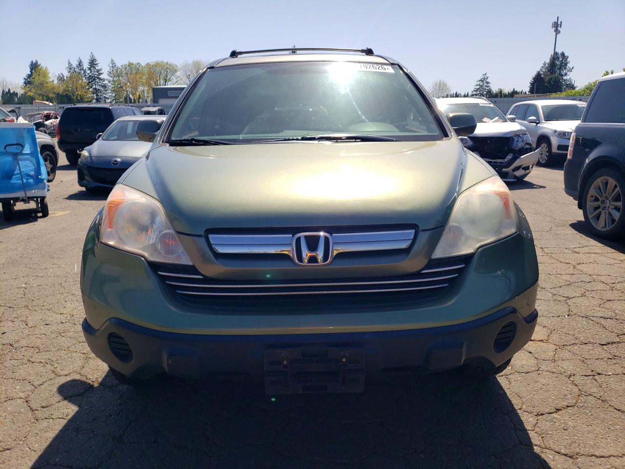 2007 Honda Cr-v Exl Green vin: JHLRE38767C052823