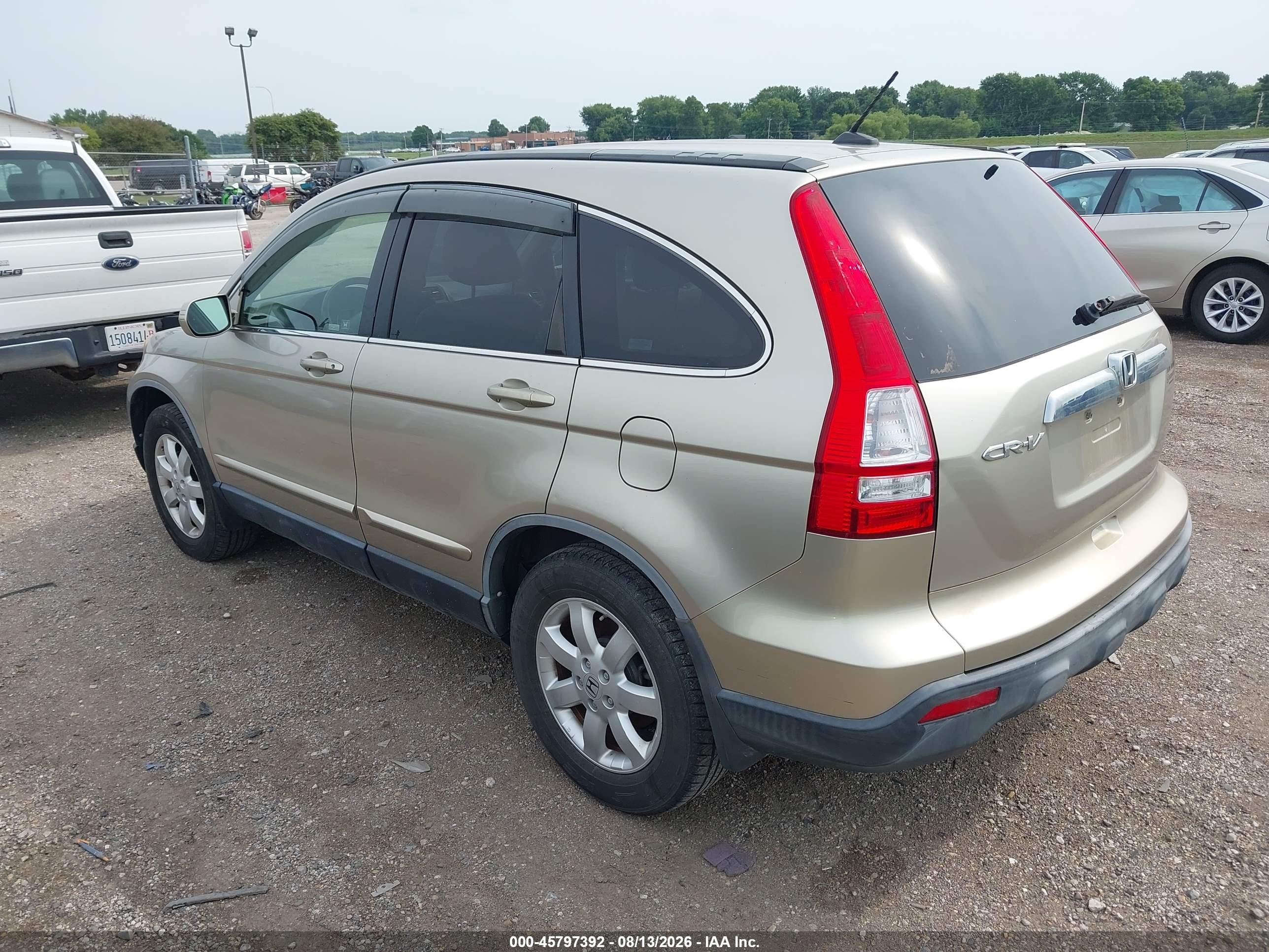 2008 Honda Cr-v Ex-l Gold vin: JHLRE38768C020634