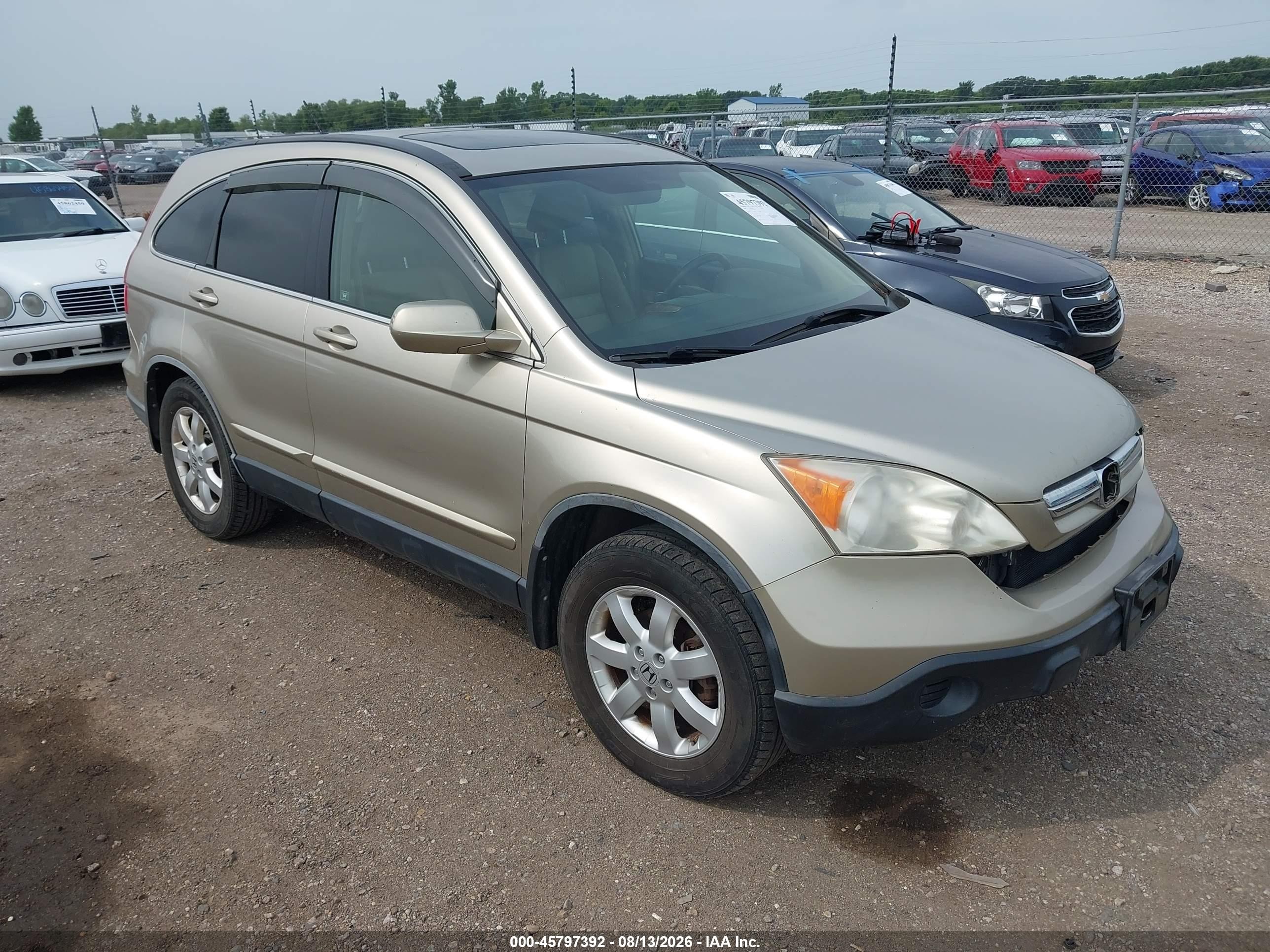 2008 Honda Cr-v Ex-l Gold vin: JHLRE38768C020634